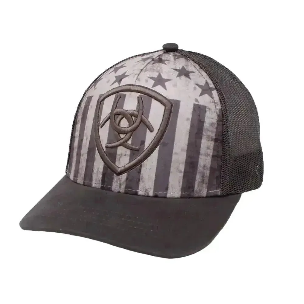 ARIAT USA Shield (Dark Grey) - Trucker Cap (Closeout)