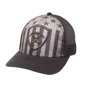 ARIAT USA Shield (Dark Grey) - Trucker Cap (Closeout)