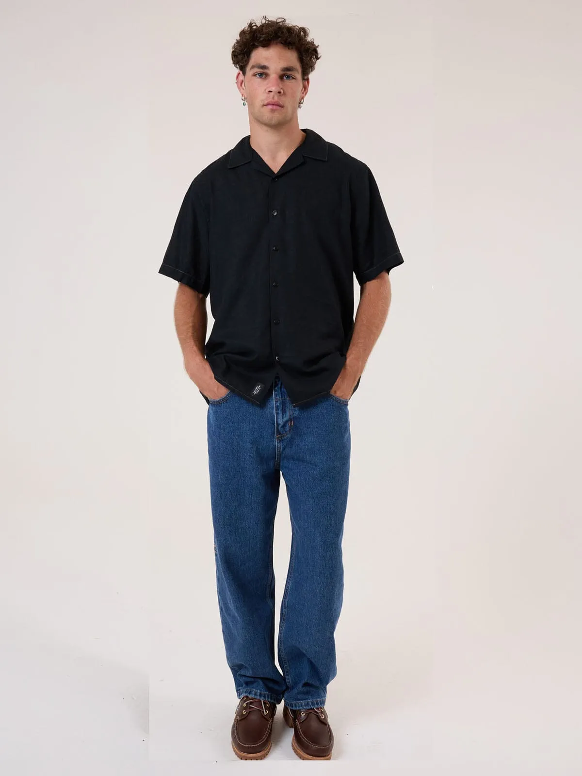Behind It All Big Slacker Denim Jean - Rinsed Blues