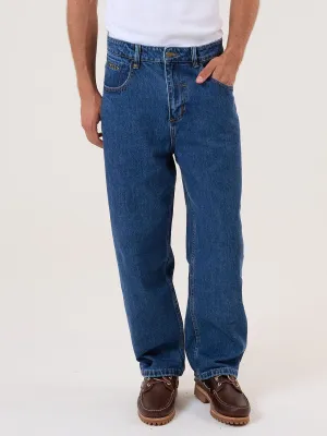 Behind It All Big Slacker Denim Jean - Rinsed Blues