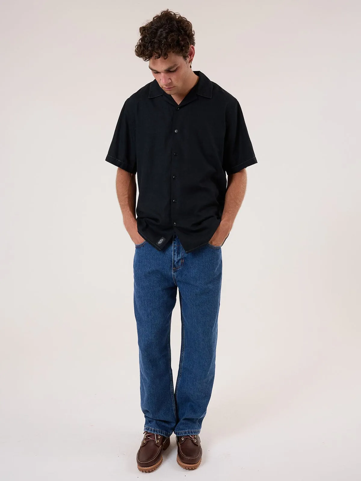 Behind It All Big Slacker Denim Jean - Rinsed Blues