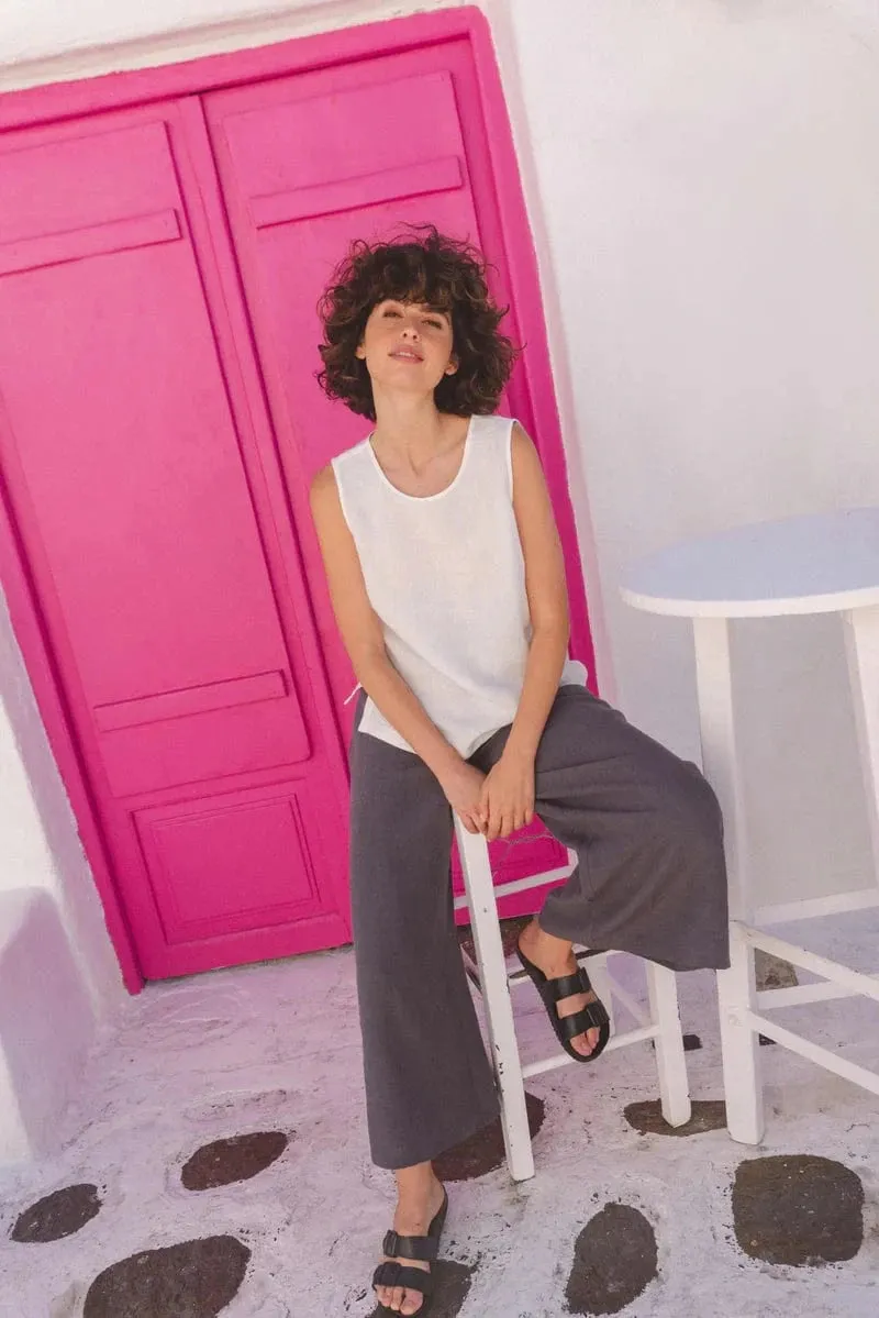 Colette Women's Classical Linen Top | Multiple Colours