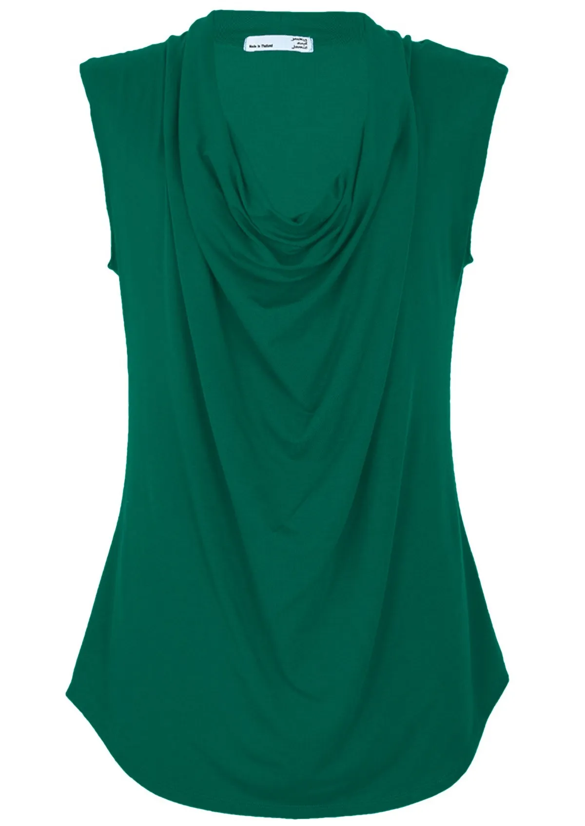 Cowl Neck Top Jade Green