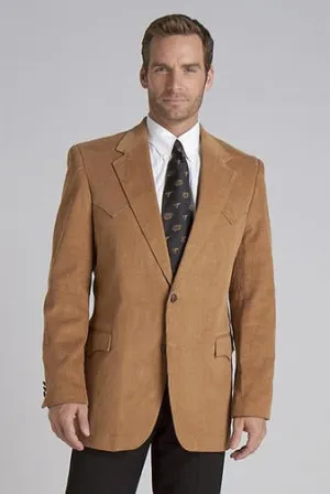 Cripple Creek Mens Lubbock Corduroy Camel 100% Cotton Sport Coat