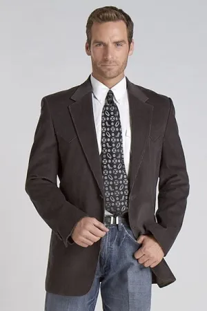 Cripple Creek Mens Lubbock Corduroy Grey 100% Cotton Sport Coat