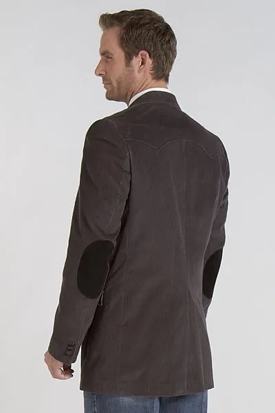 Cripple Creek Mens Lubbock Corduroy Grey 100% Cotton Sport Coat