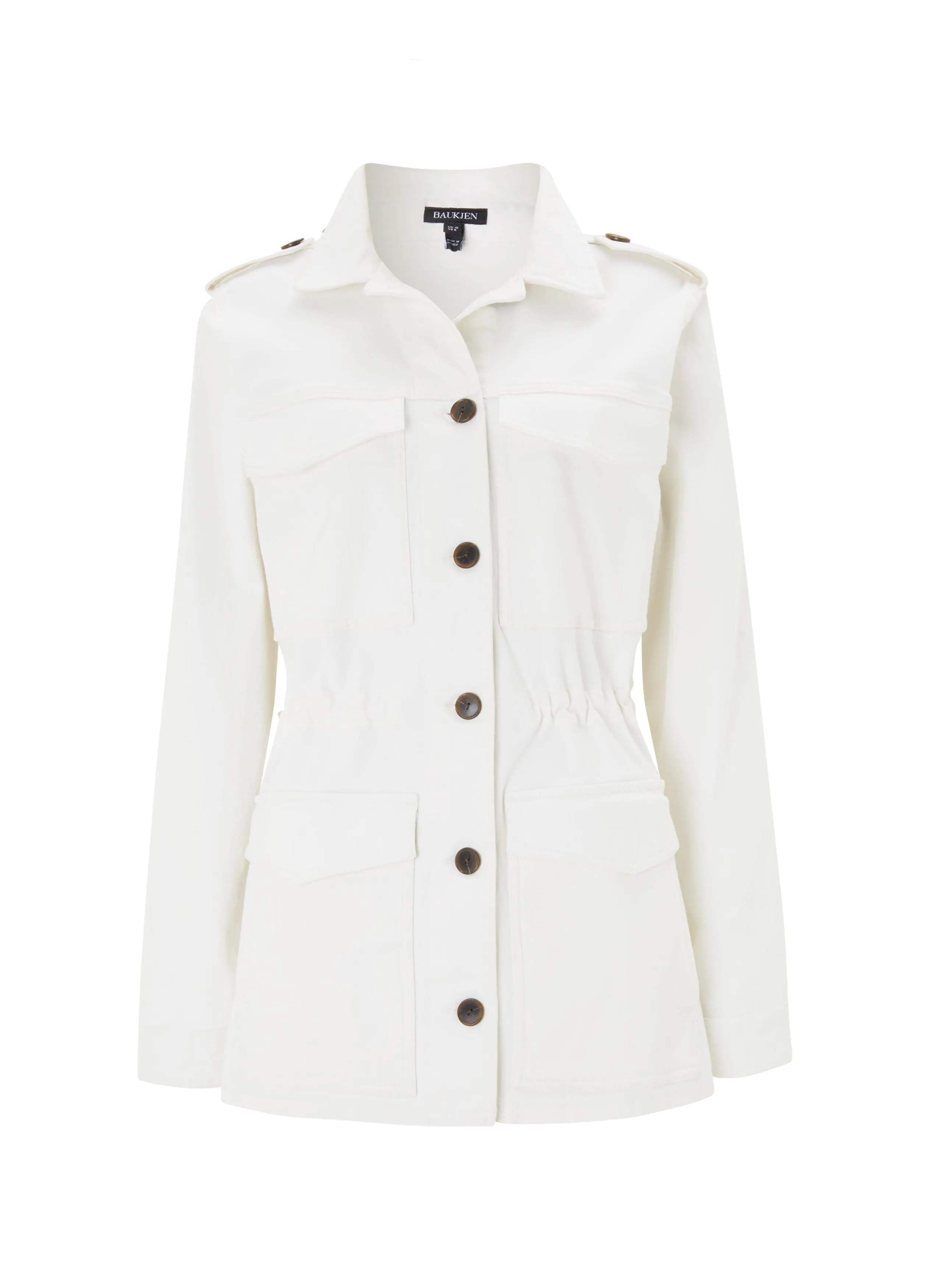 Drake Organic Cotton Utility Jacket | Soft White