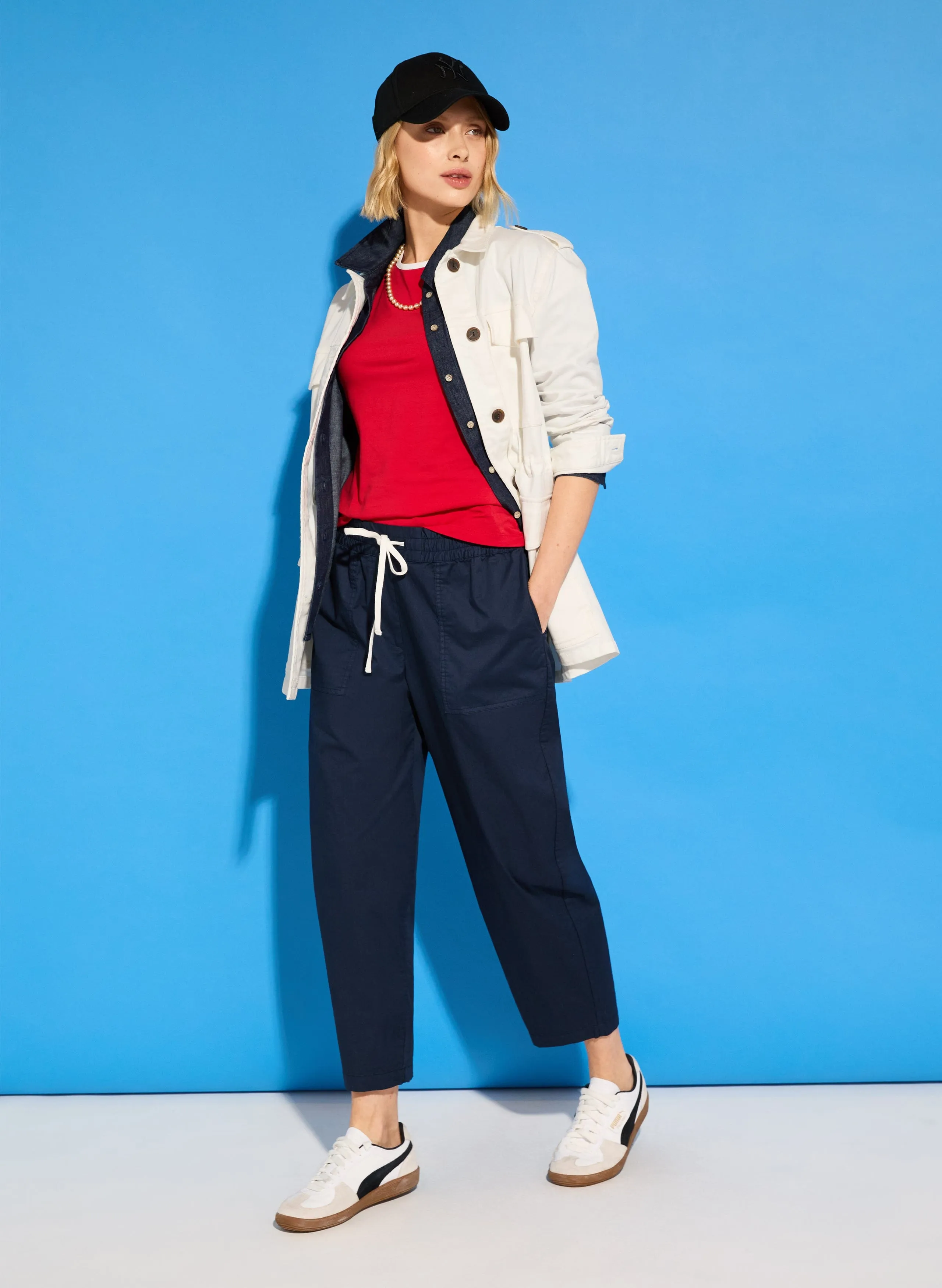 Drake Organic Cotton Utility Jacket | Soft White