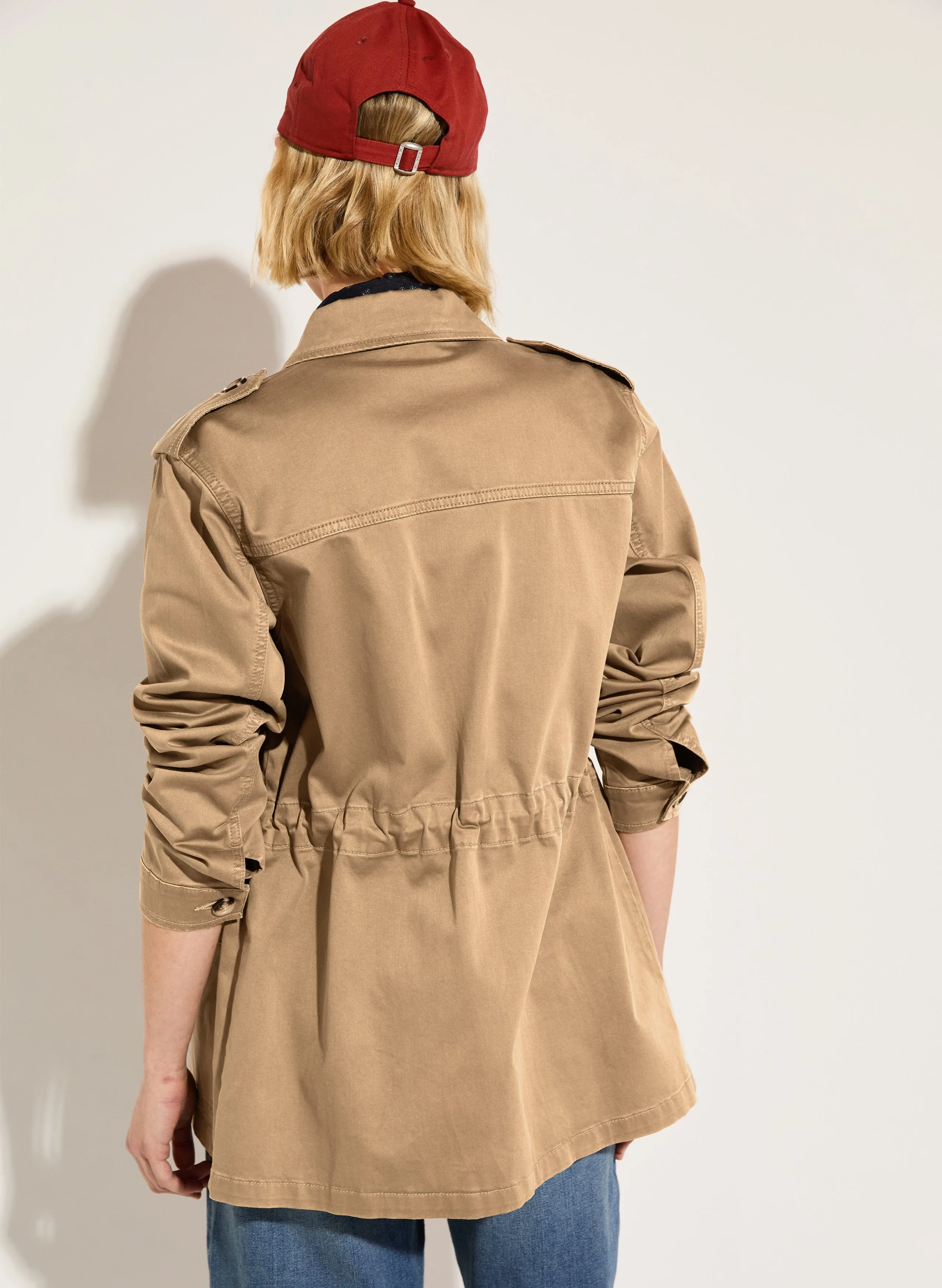 Drake Organic Cotton Utility Jacket | Taupe