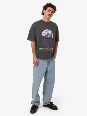 Dystopia Box Fit Oversize Short Tee - Merch Black