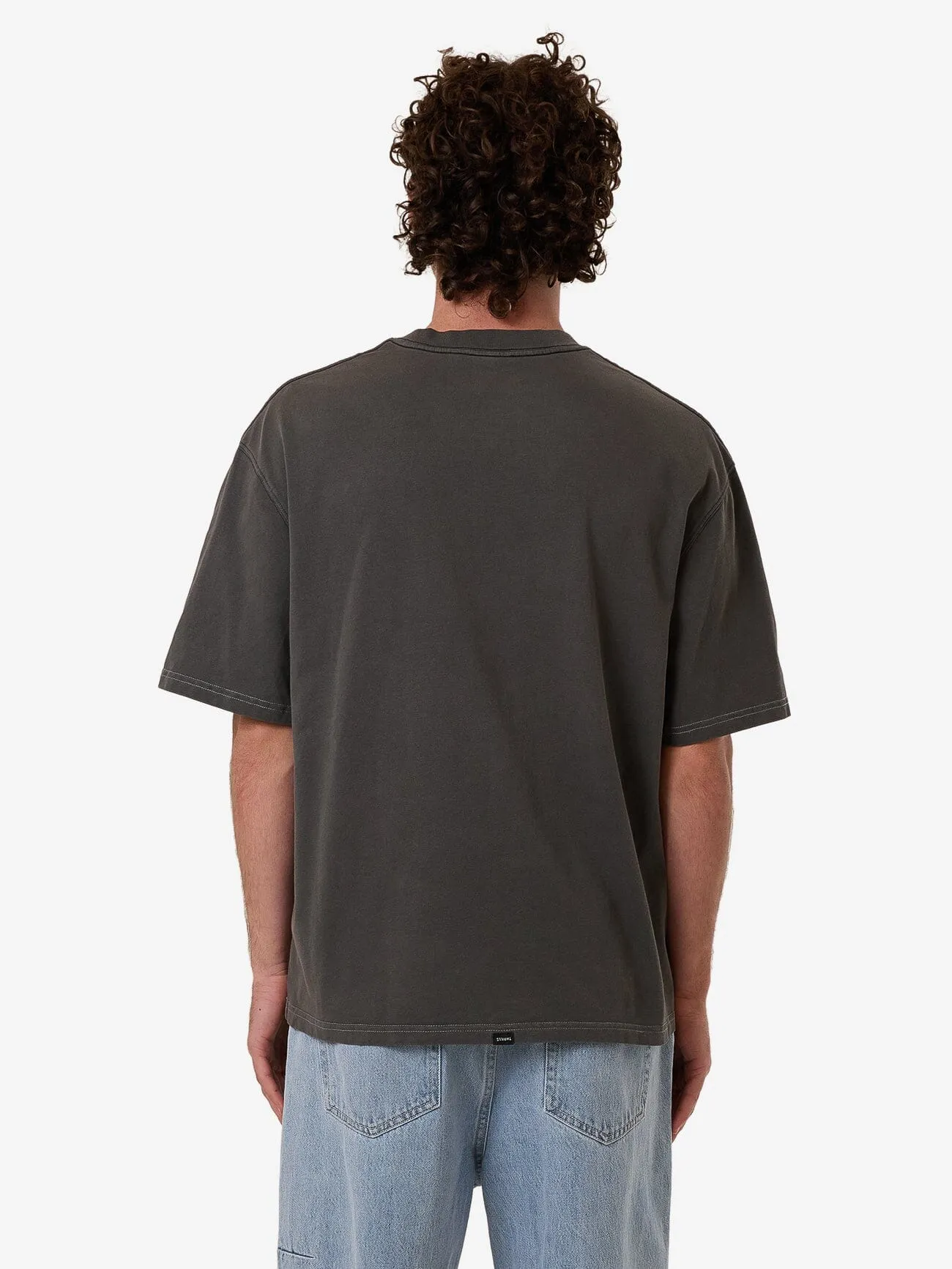 Dystopia Box Fit Oversize Short Tee - Merch Black