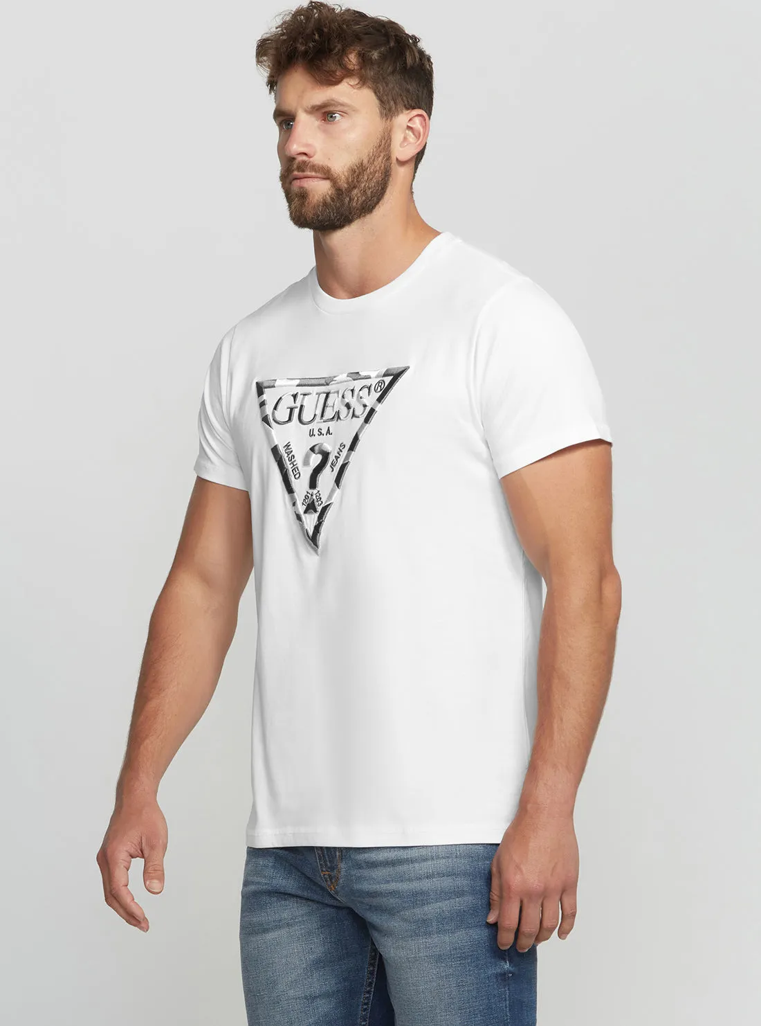 Eco White Gad Logo T-Shirt