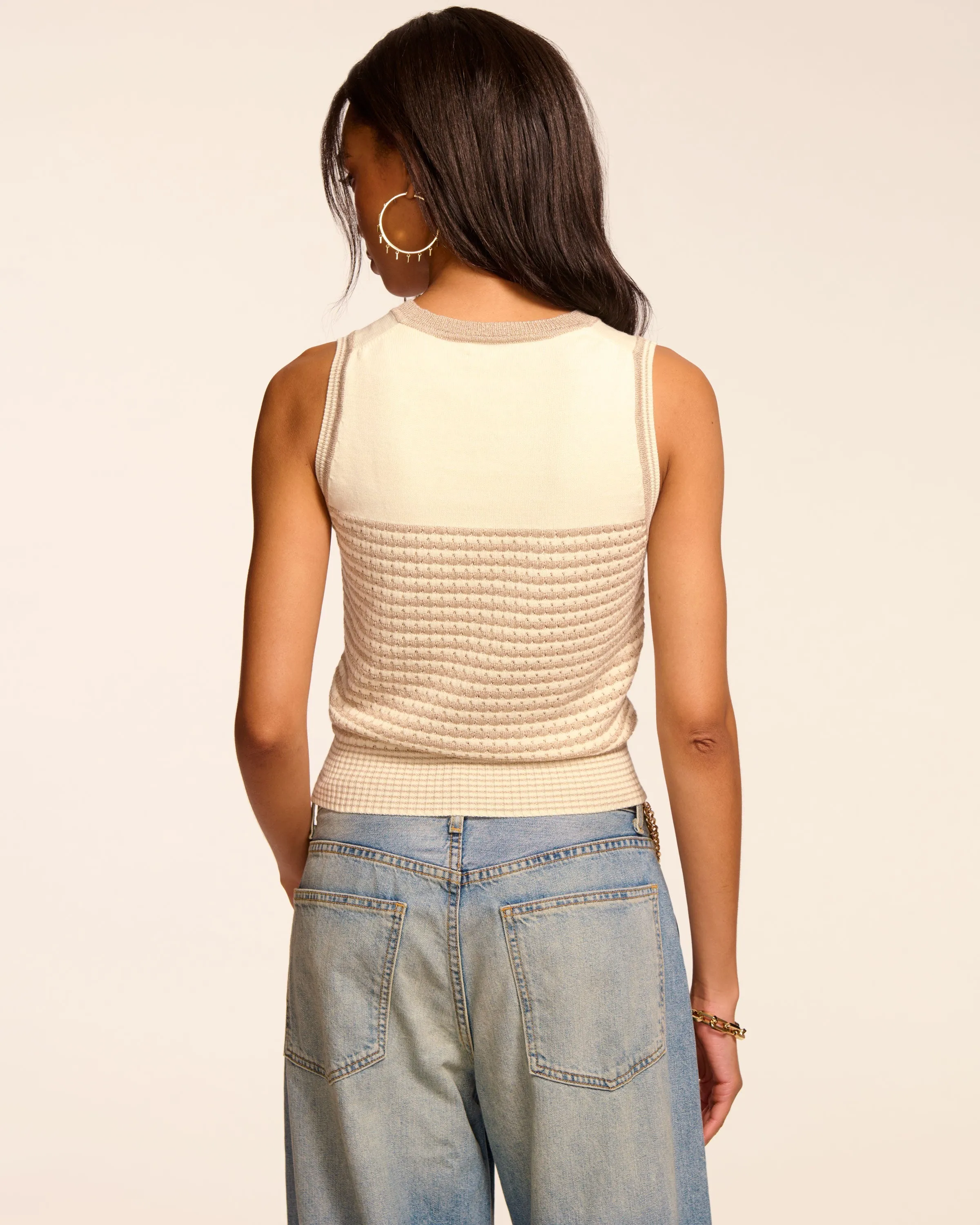 Elle V-Neck Knit Tank Top