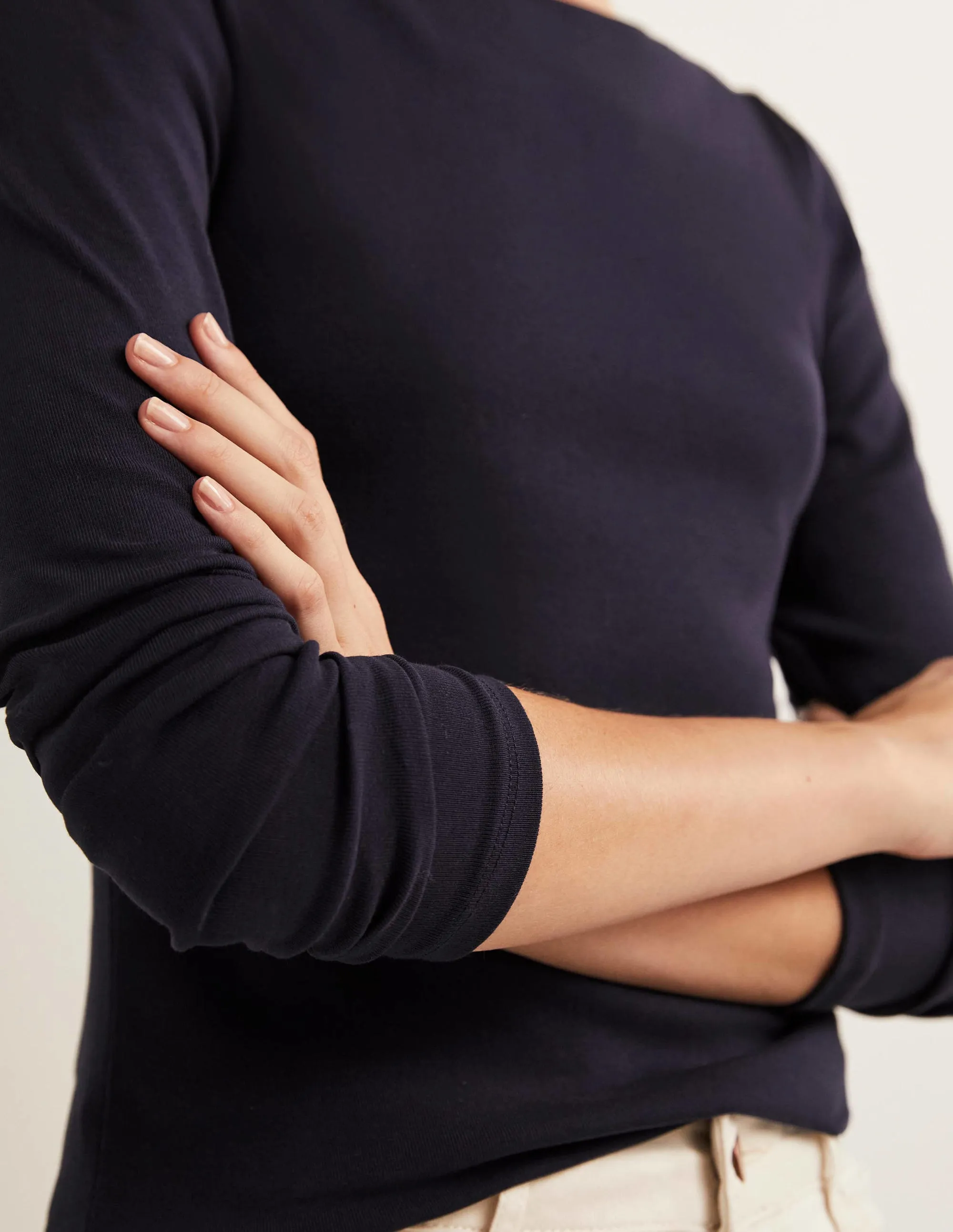 Essential Boatneck Top-Navy