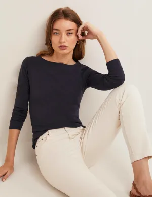 Essential Boatneck Top-Navy