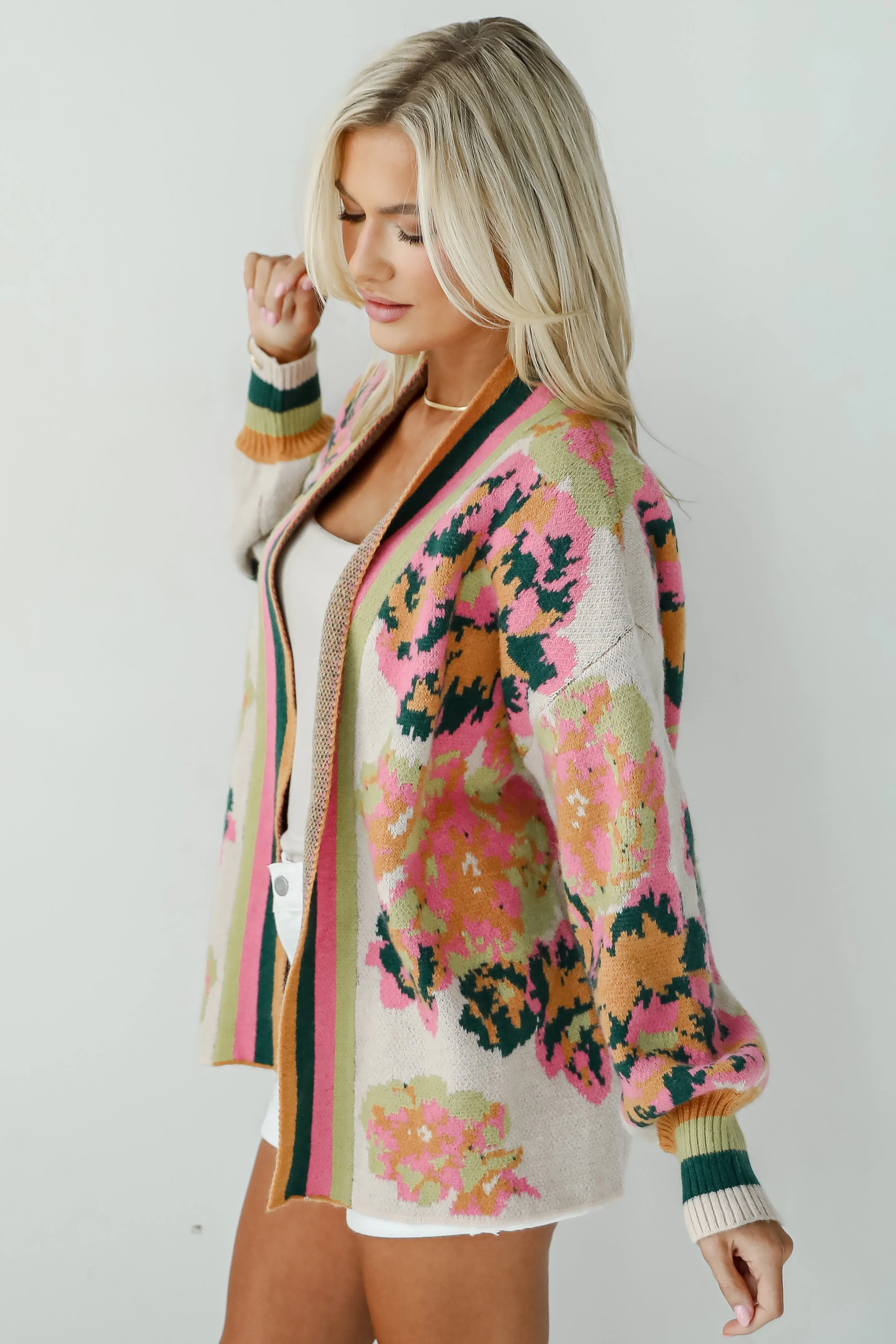 Exceptionally Confident Taupe Sweater Cardigan