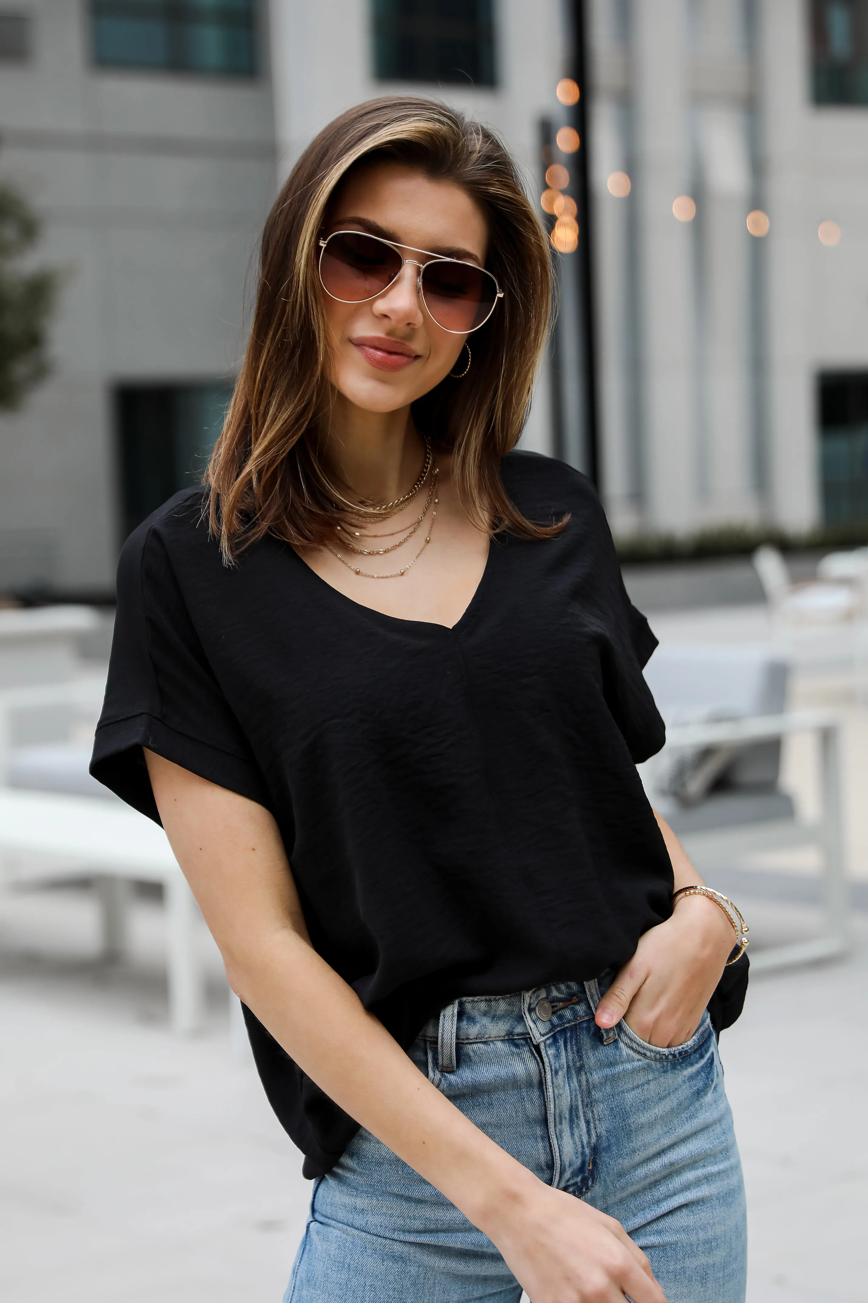 FINAL SALE - Appealing Passion Oversized Blouse - DU DEAL
