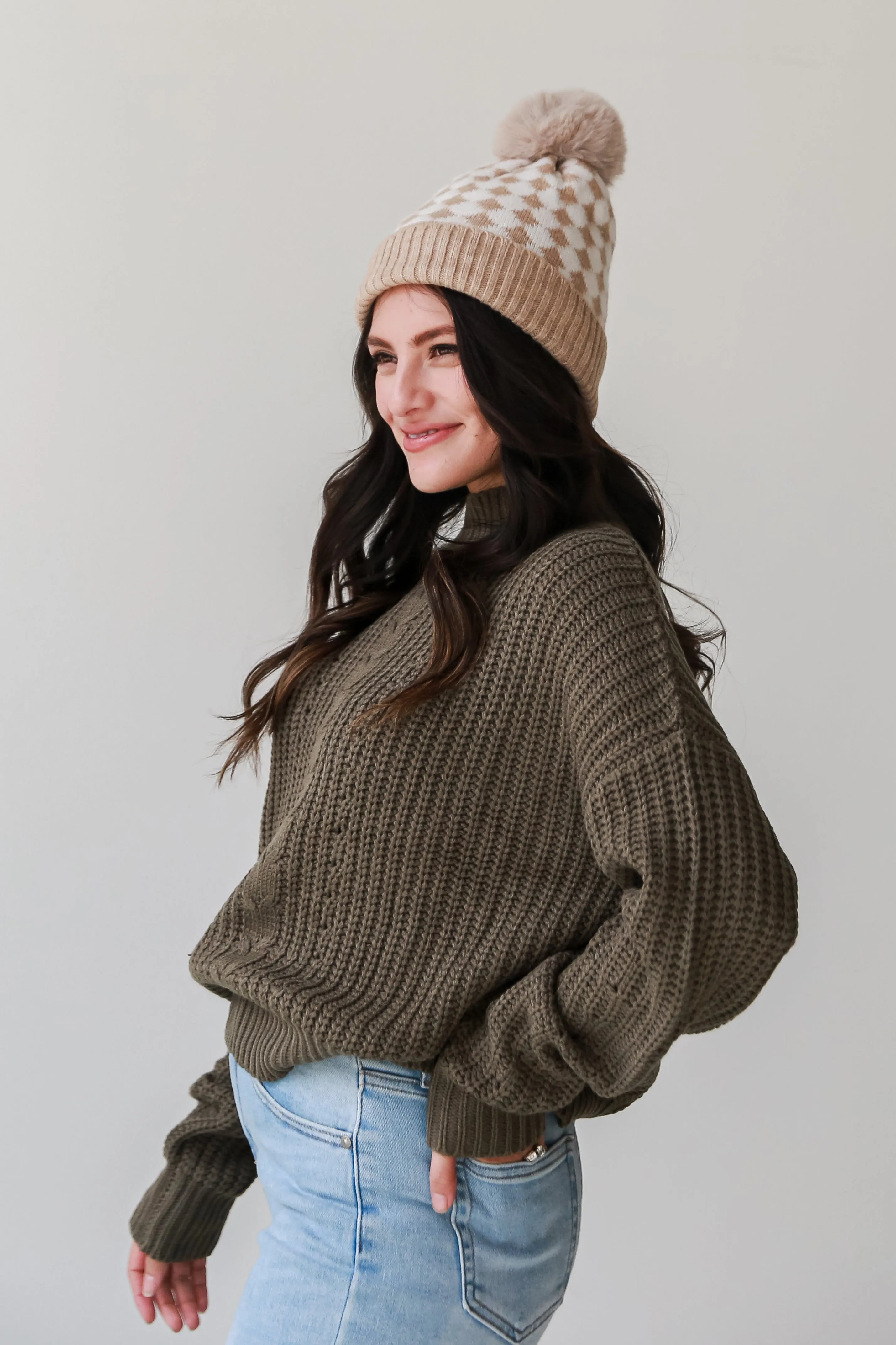 FINAL SALE - Charlotte Mock Neck Sweater
