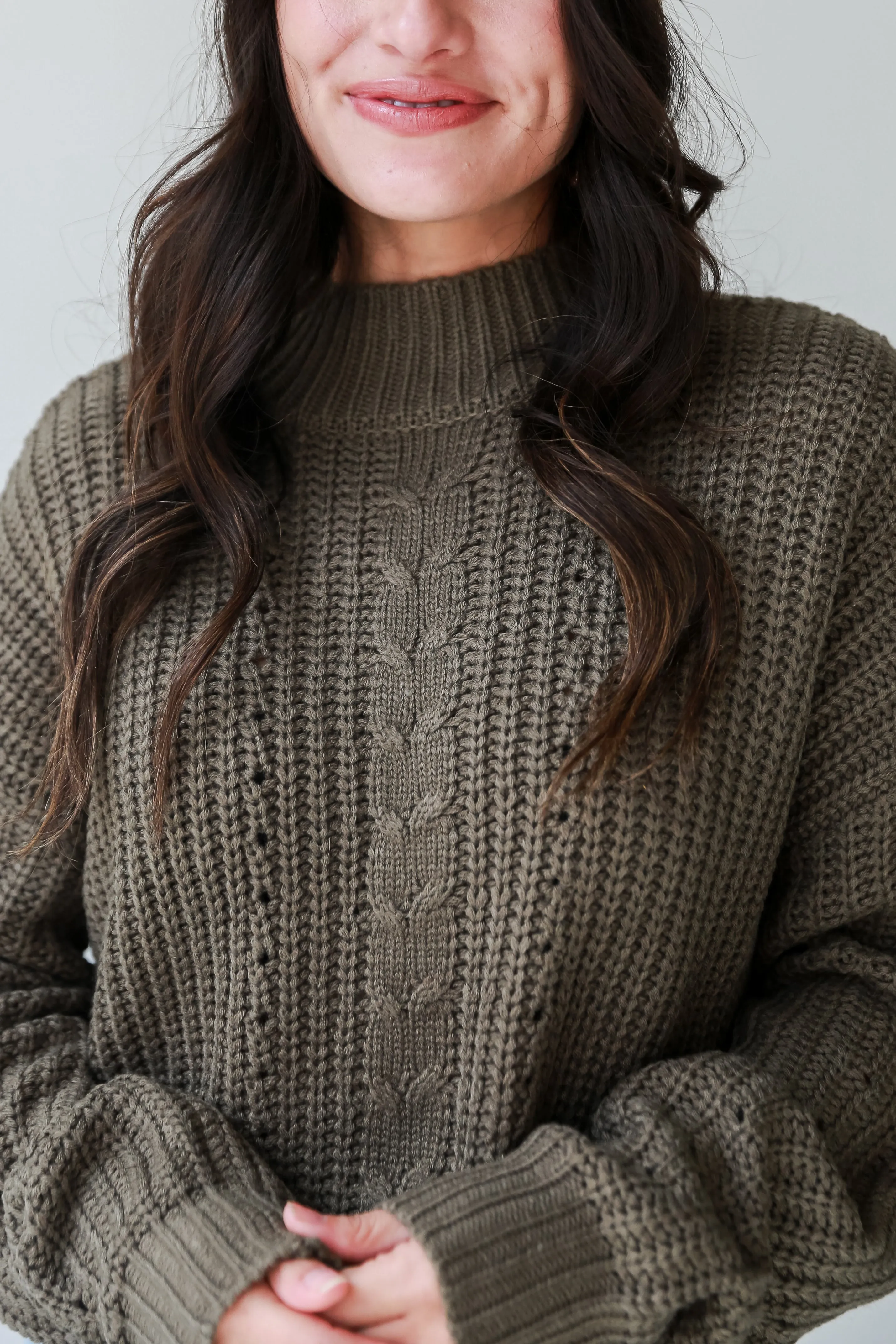 FINAL SALE - Charlotte Mock Neck Sweater