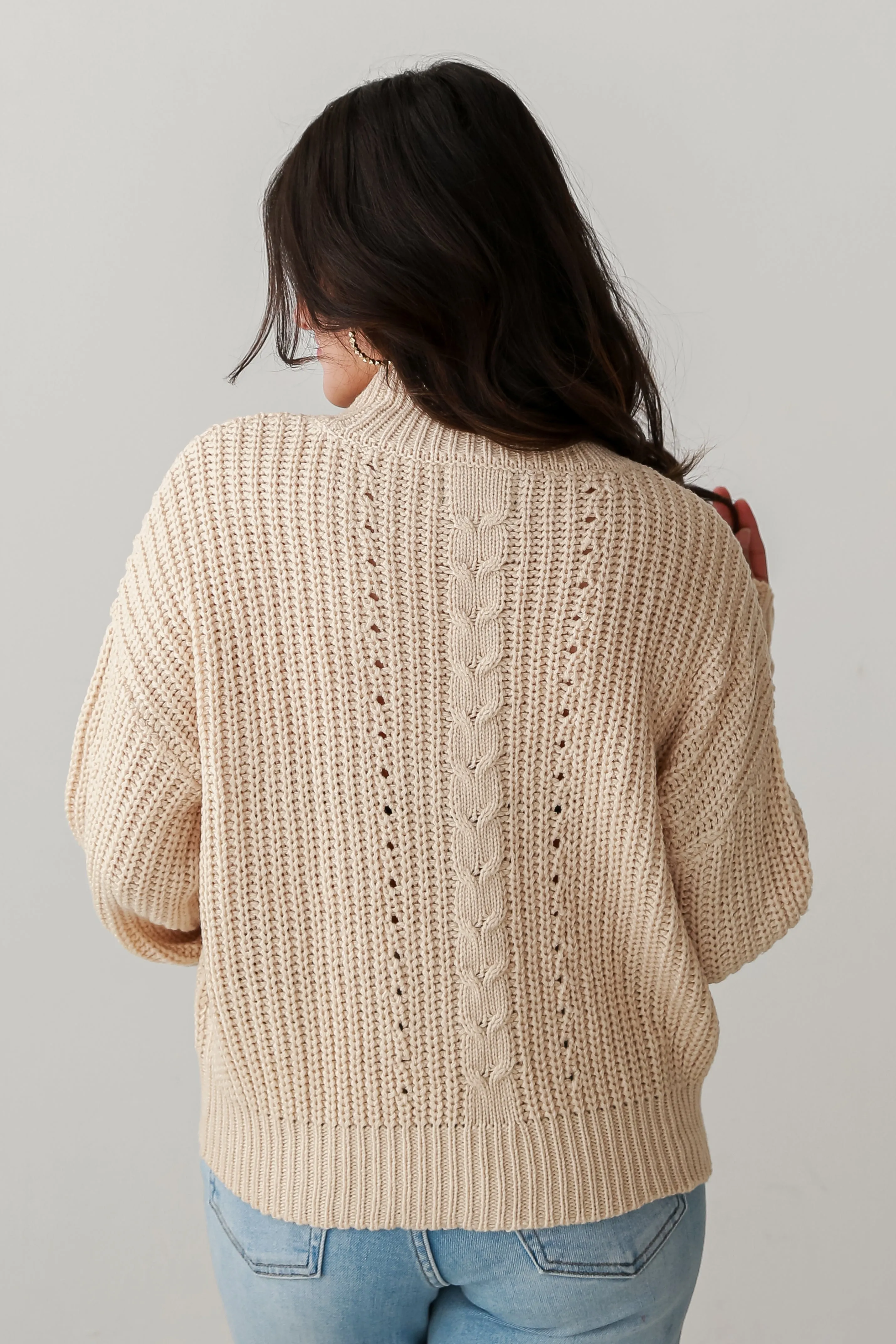 FINAL SALE - Charlotte Mock Neck Sweater
