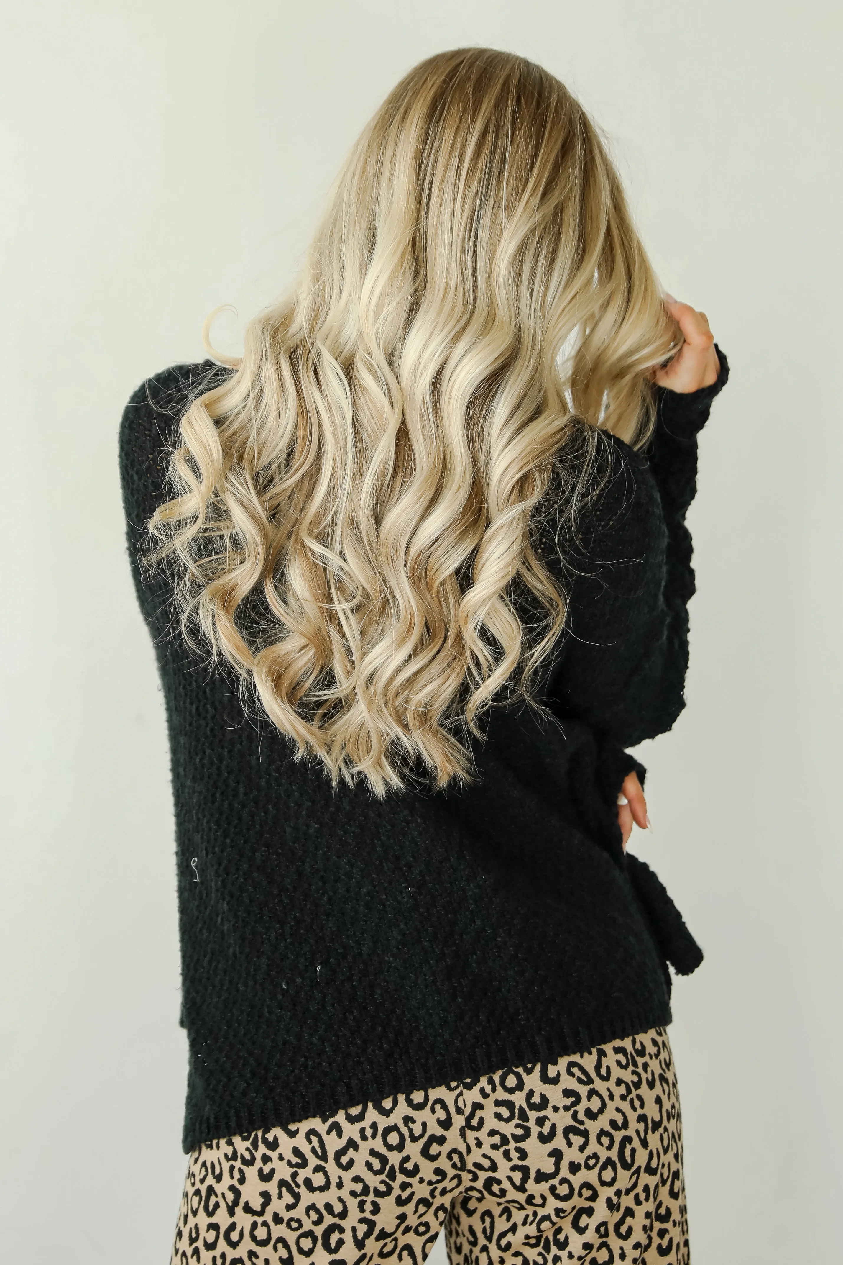 FINAL SALE - Cherished Crush Black Sweater