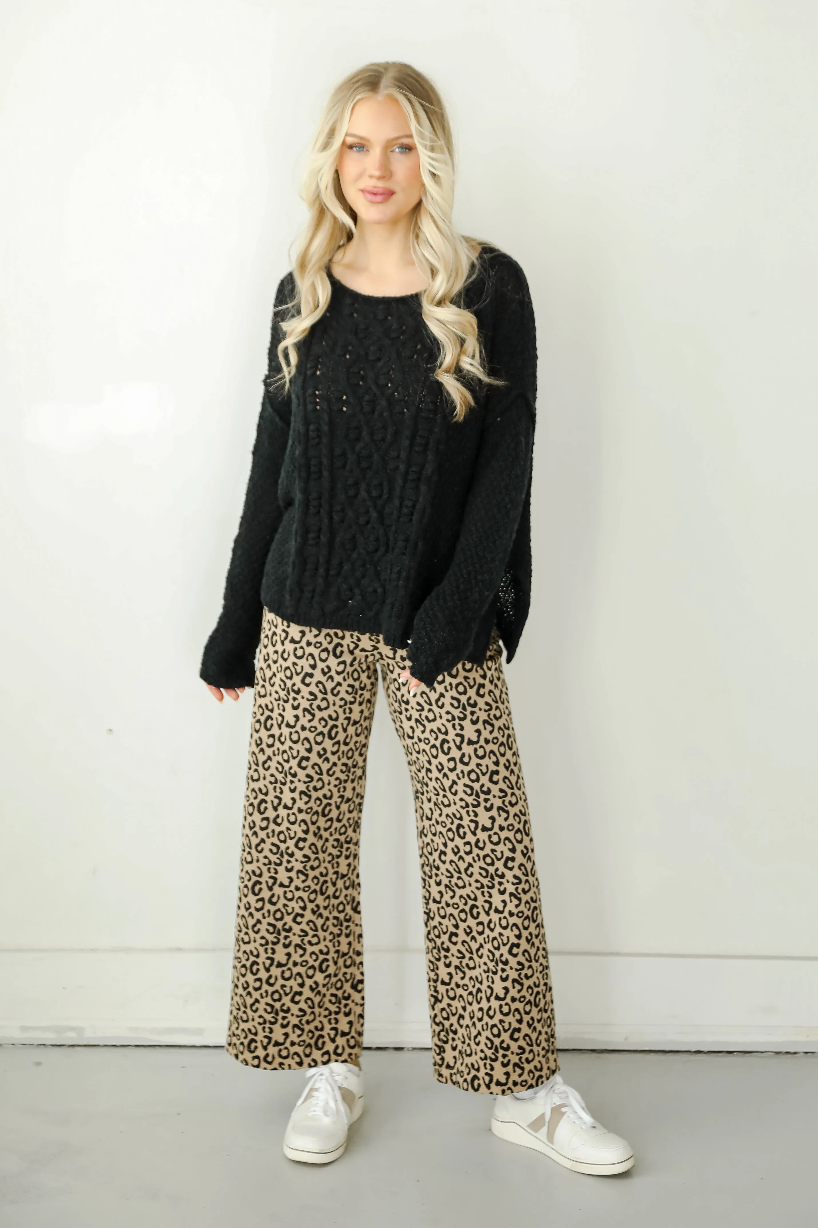 FINAL SALE - Cherished Crush Black Sweater