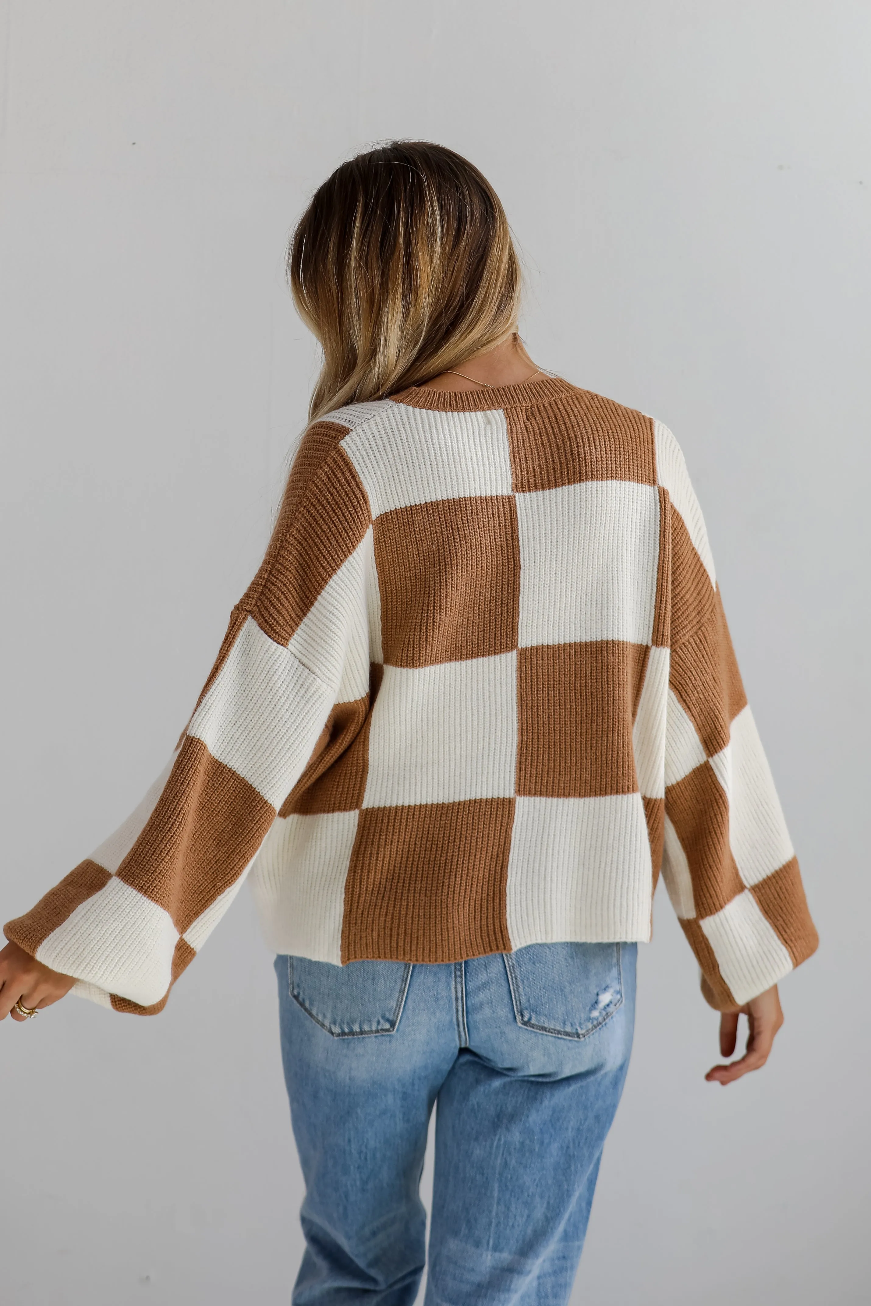FINAL SALE - Confirmed Trendsetter Checkered Sweater