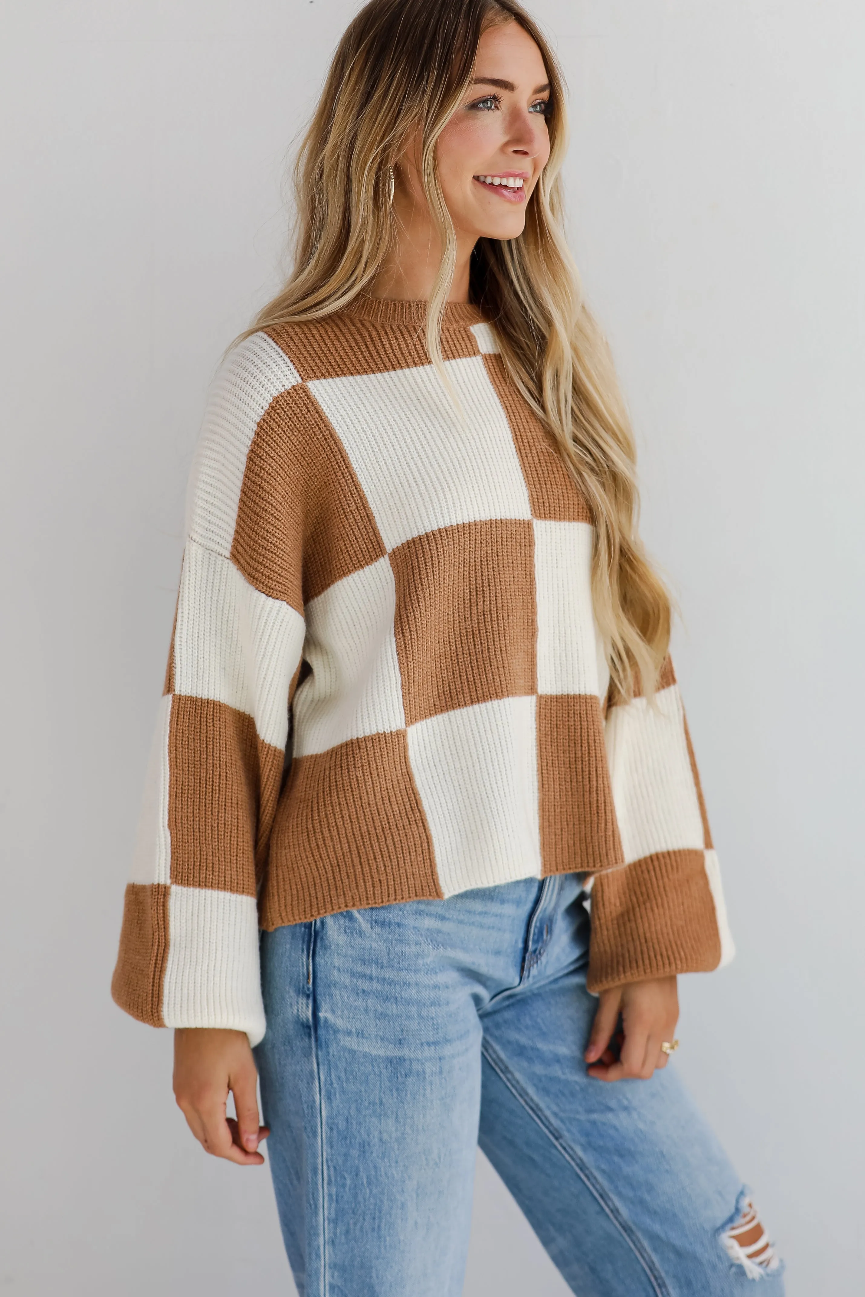 FINAL SALE - Confirmed Trendsetter Checkered Sweater