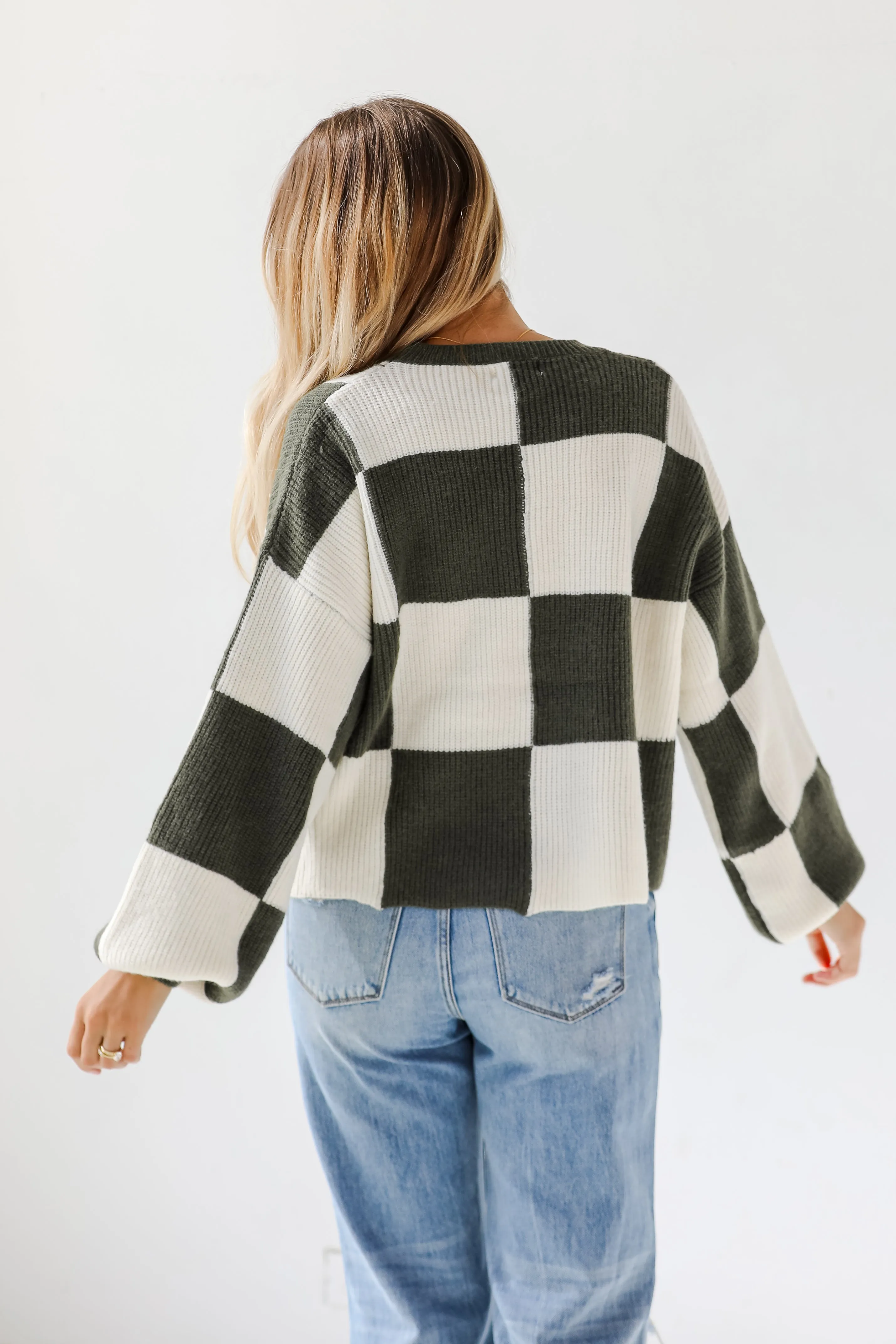 FINAL SALE - Confirmed Trendsetter Checkered Sweater