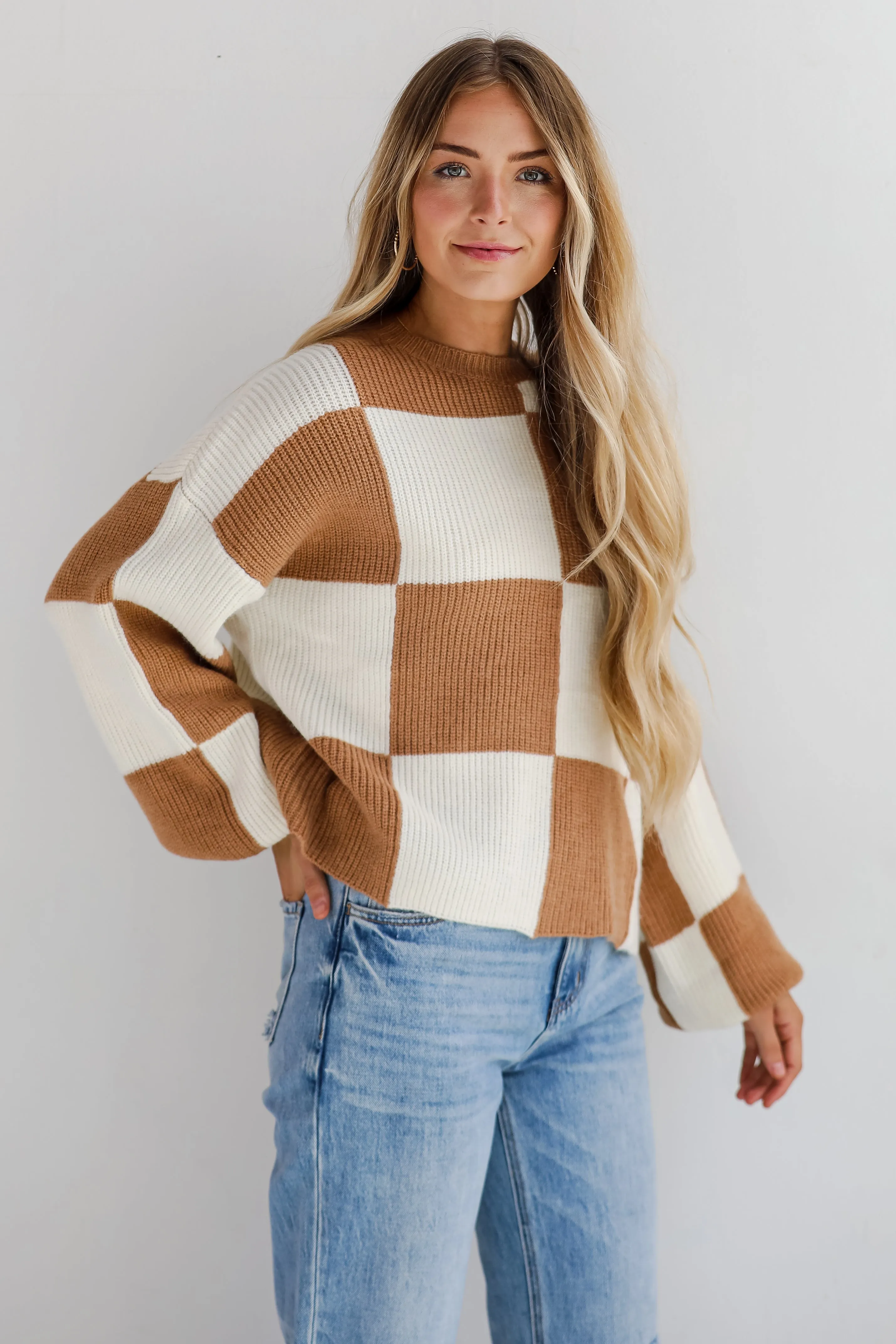 FINAL SALE - Confirmed Trendsetter Checkered Sweater