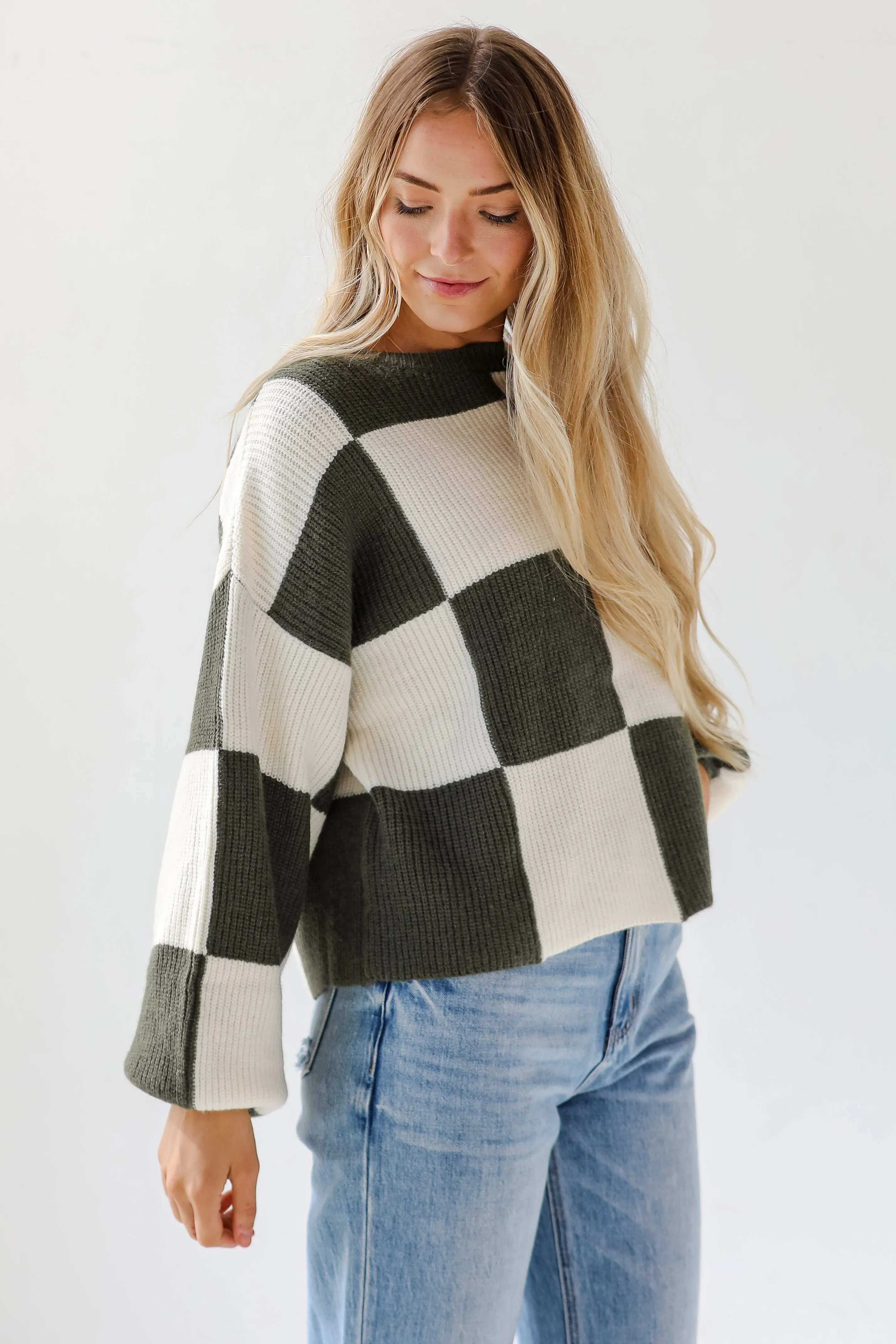 FINAL SALE - Confirmed Trendsetter Checkered Sweater