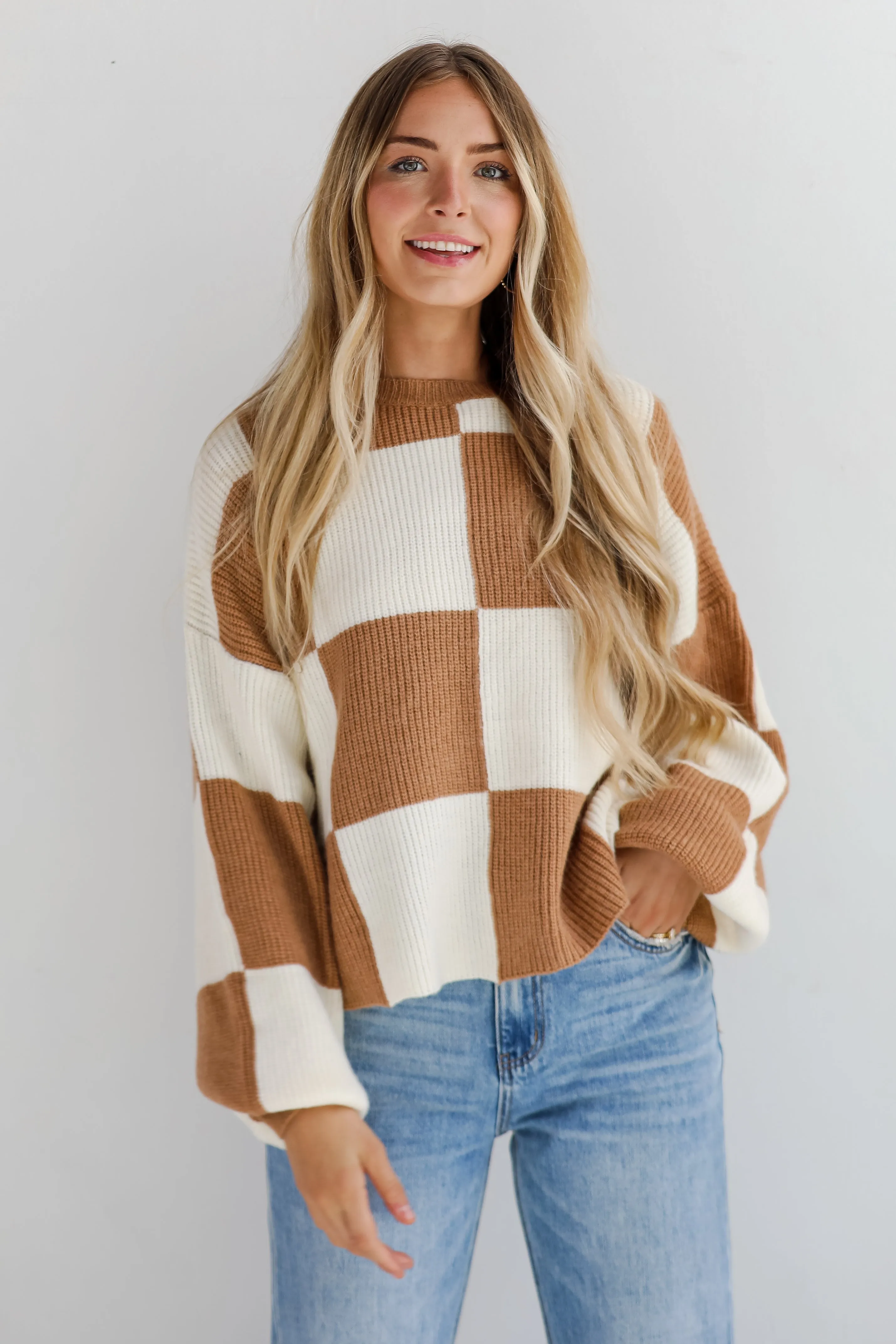 FINAL SALE - Confirmed Trendsetter Checkered Sweater