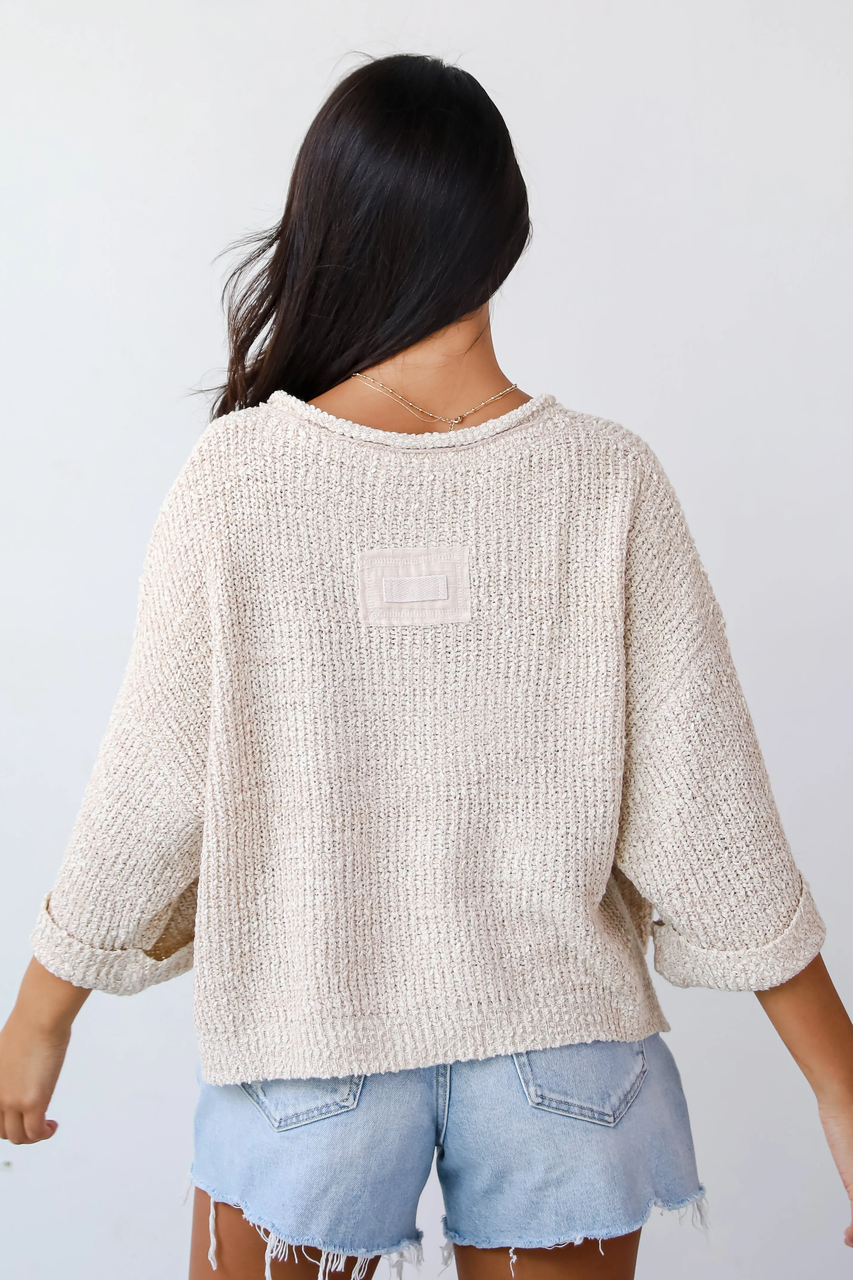 FINAL SALE - Cozy All Over Lightweight Knit Sweater