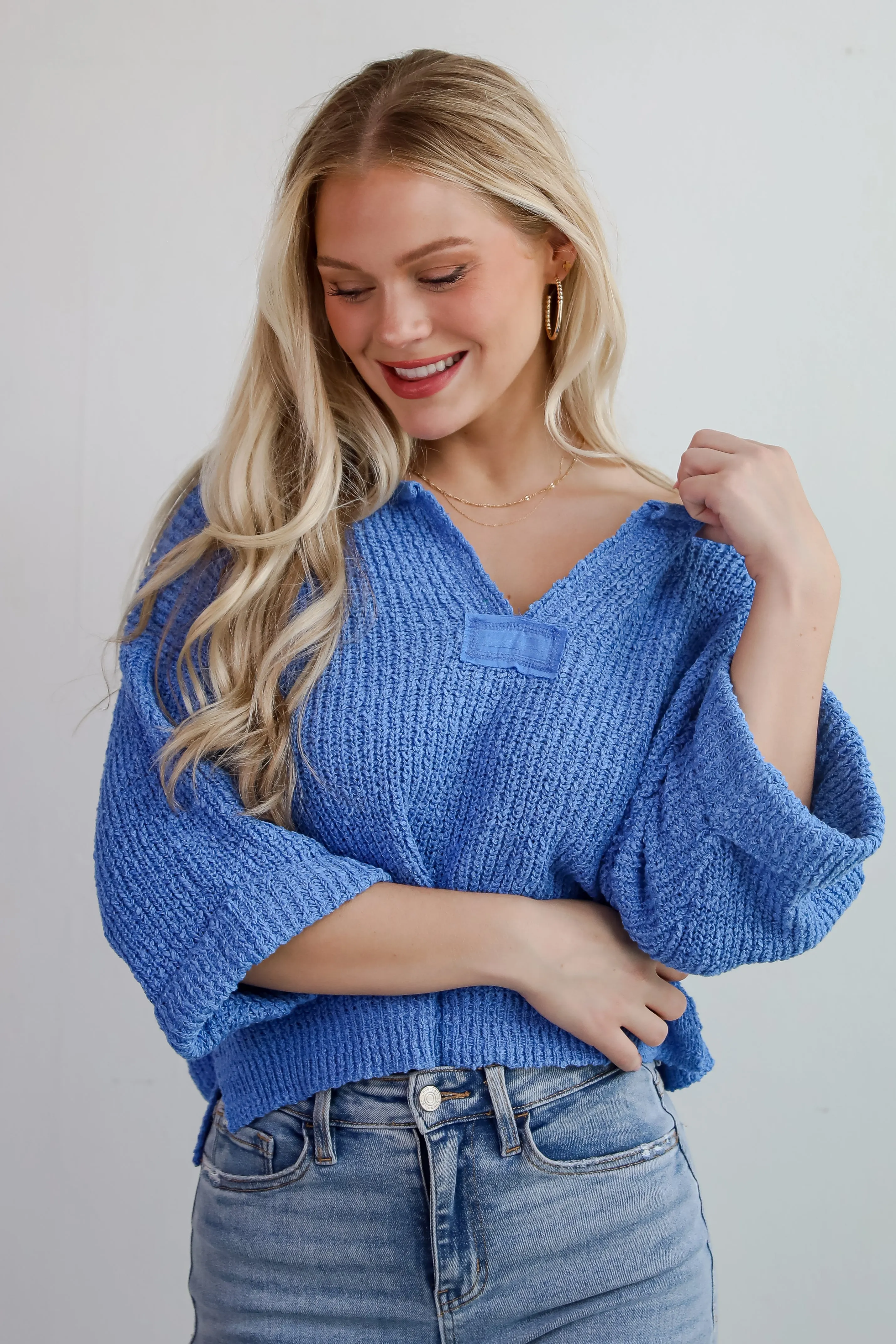 FINAL SALE - Cozy All Over Lightweight Knit Sweater
