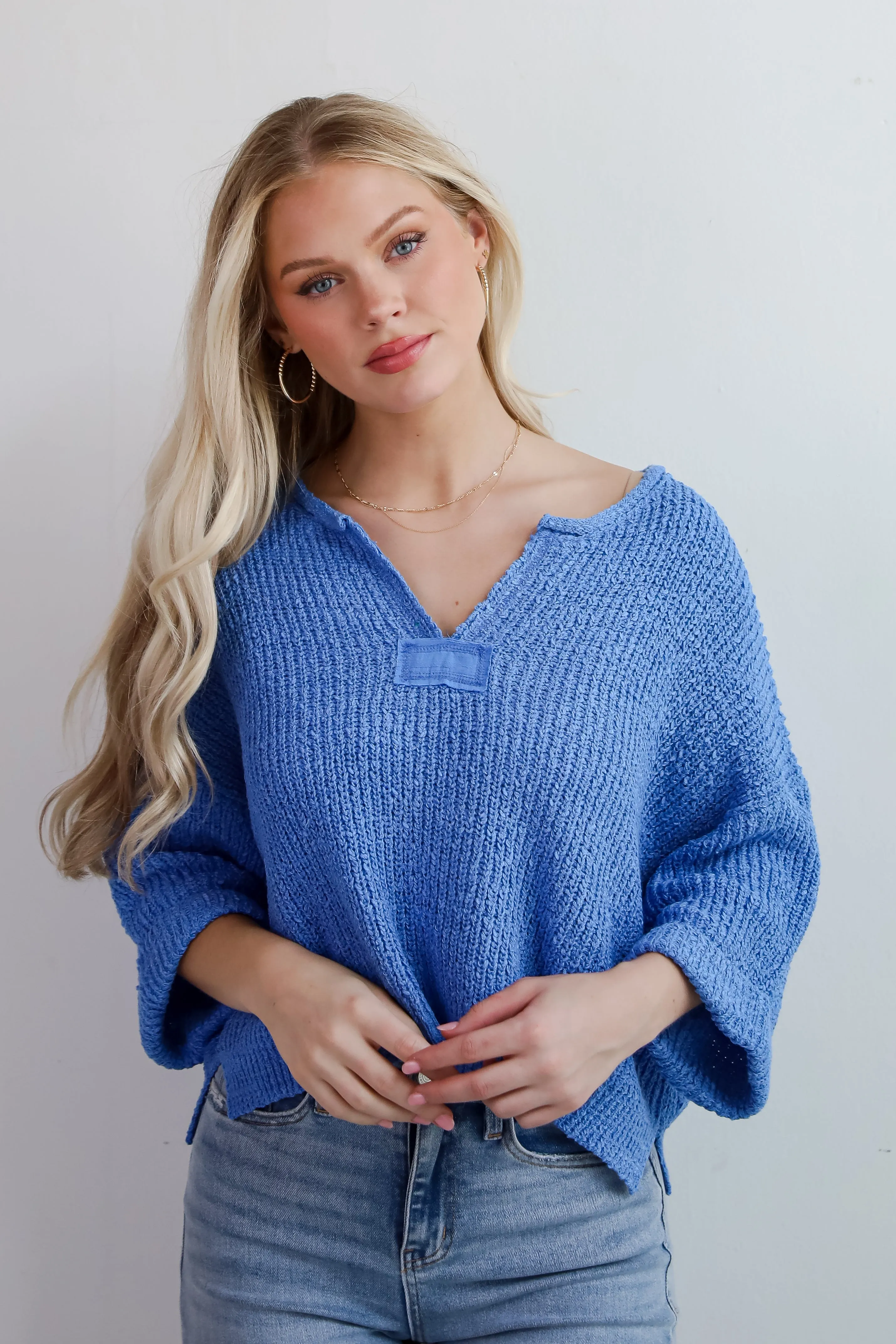 FINAL SALE - Cozy All Over Lightweight Knit Sweater