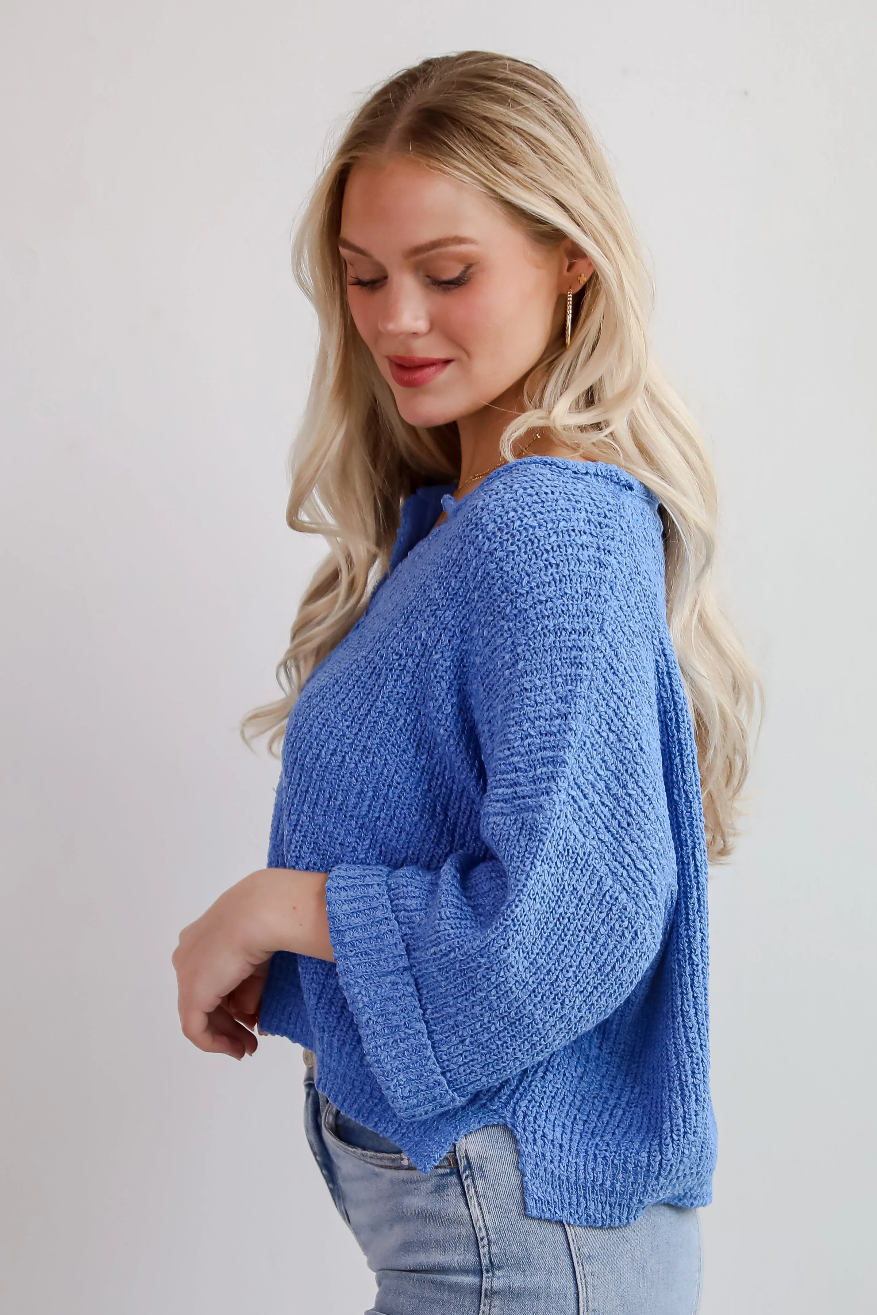 FINAL SALE - Cozy All Over Lightweight Knit Sweater