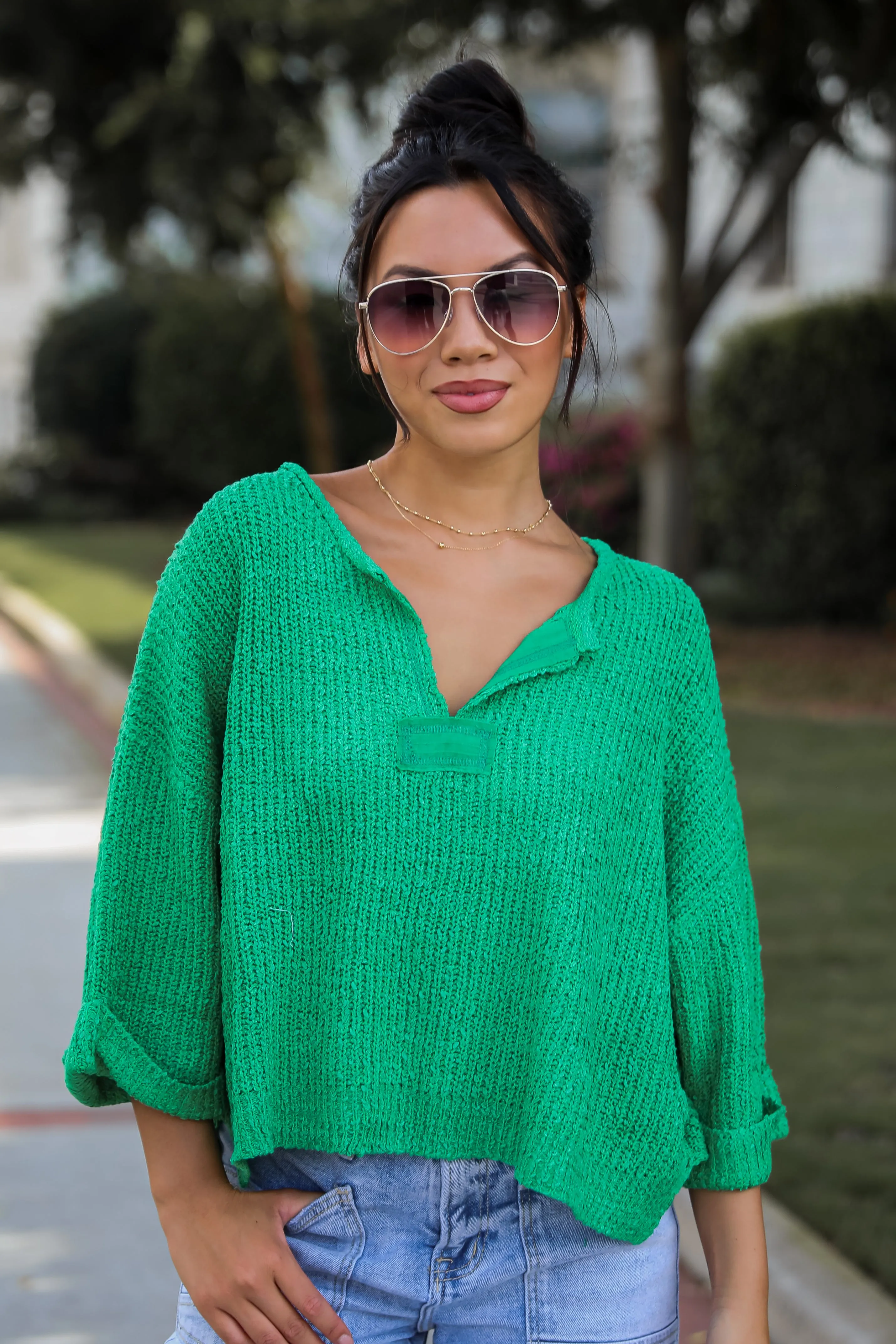 FINAL SALE - Cozy All Over Lightweight Knit Sweater