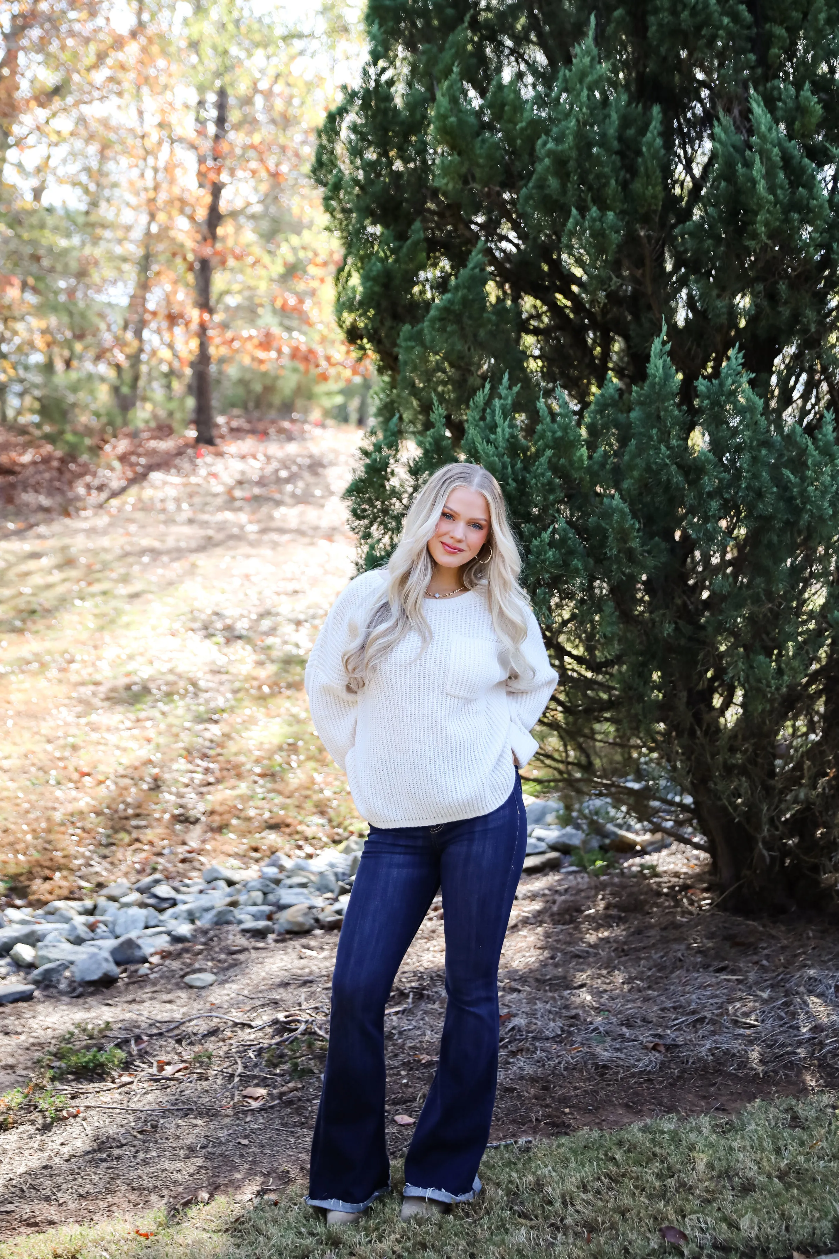 FINAL SALE - Cozy Expression Off White Oversized Sweater