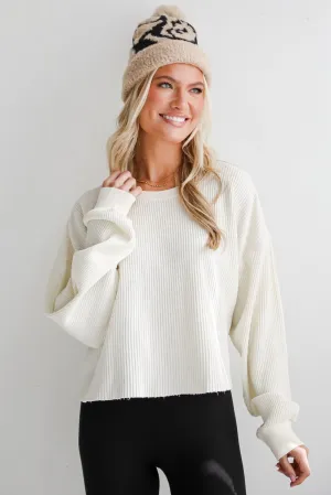 FINAL SALE - Dakota Waffle Knit Top - DU DEAL