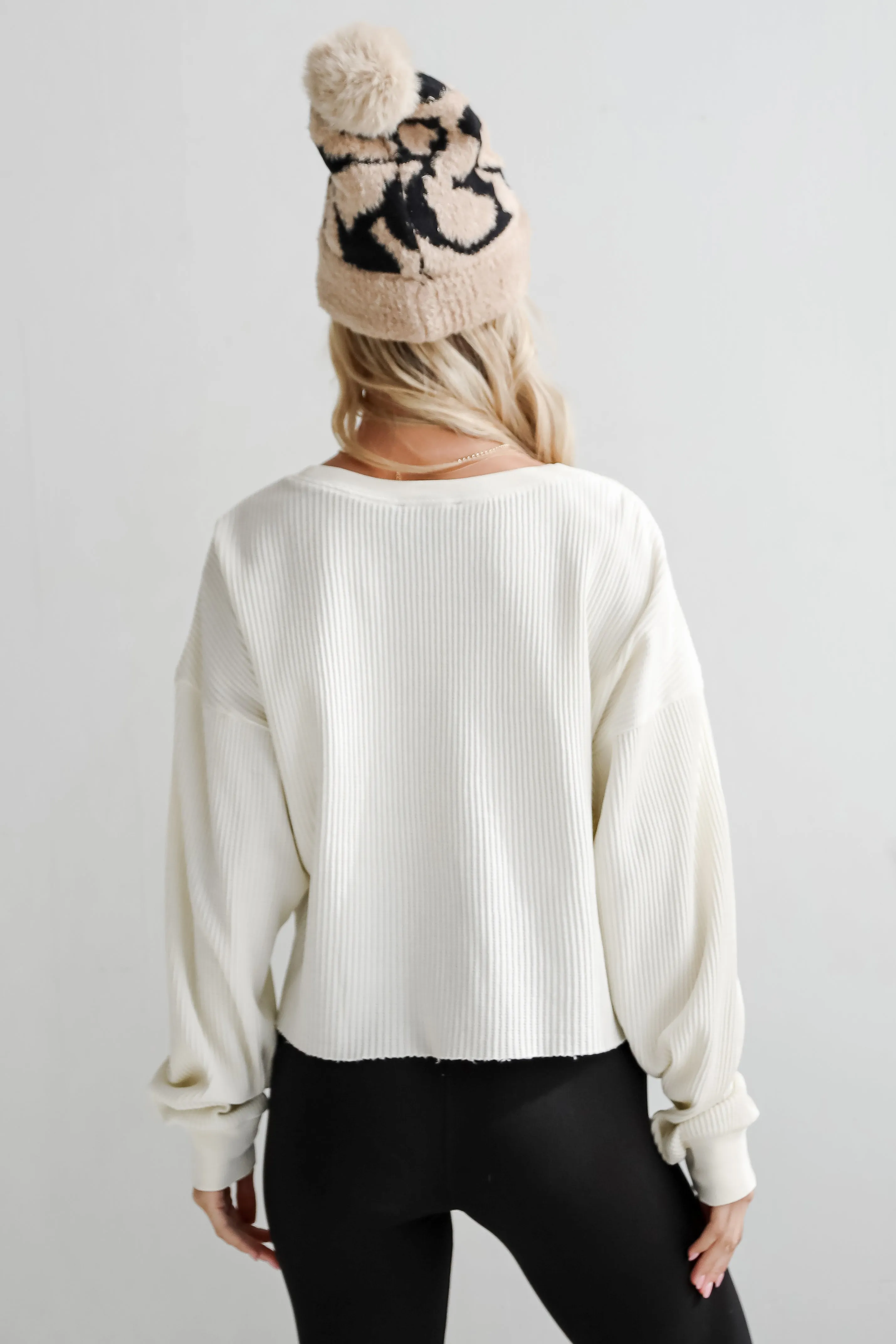 FINAL SALE - Dakota Waffle Knit Top - DU DEAL