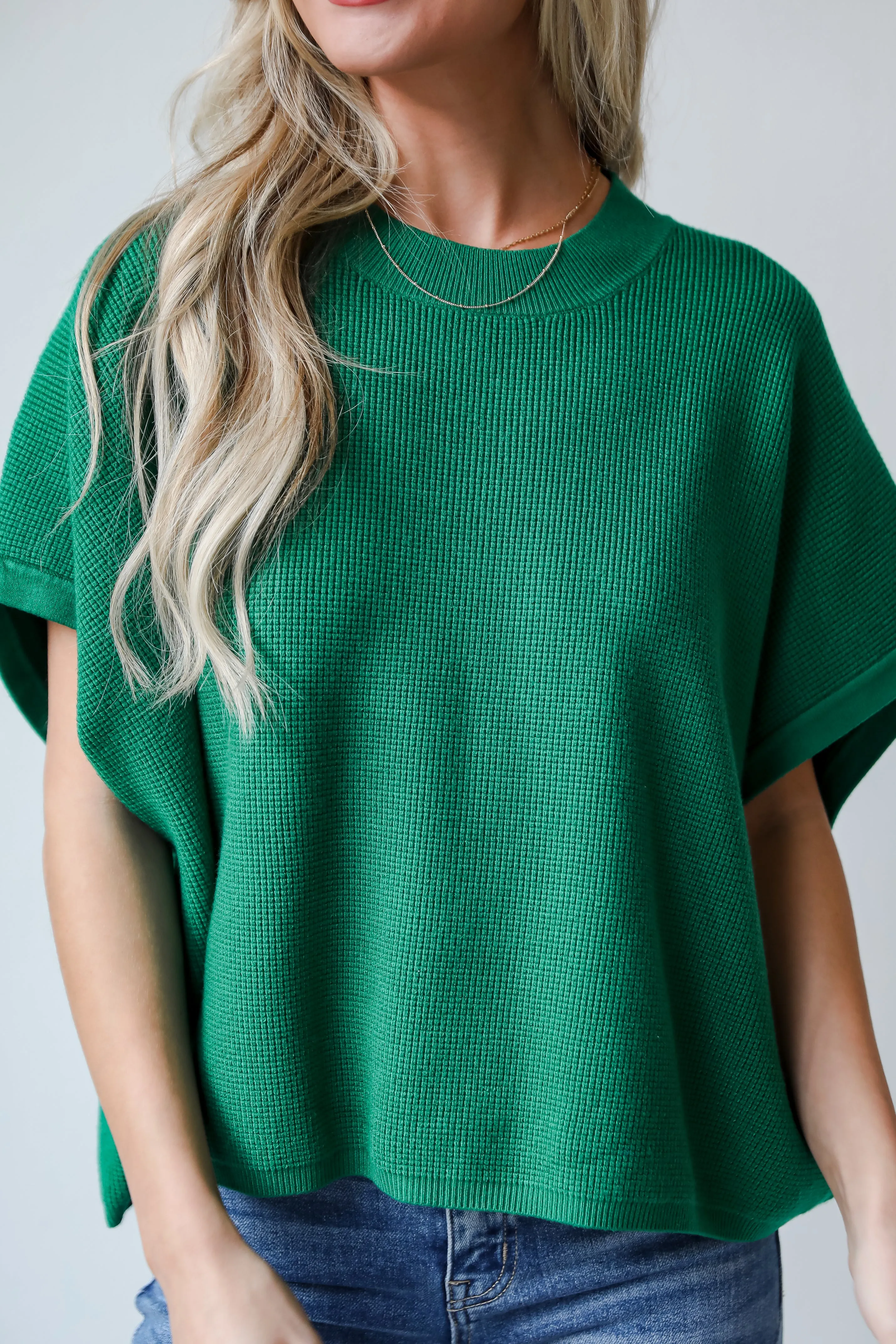 FINAL SALE - Easily My Favorite Kelly Green Sweater Top