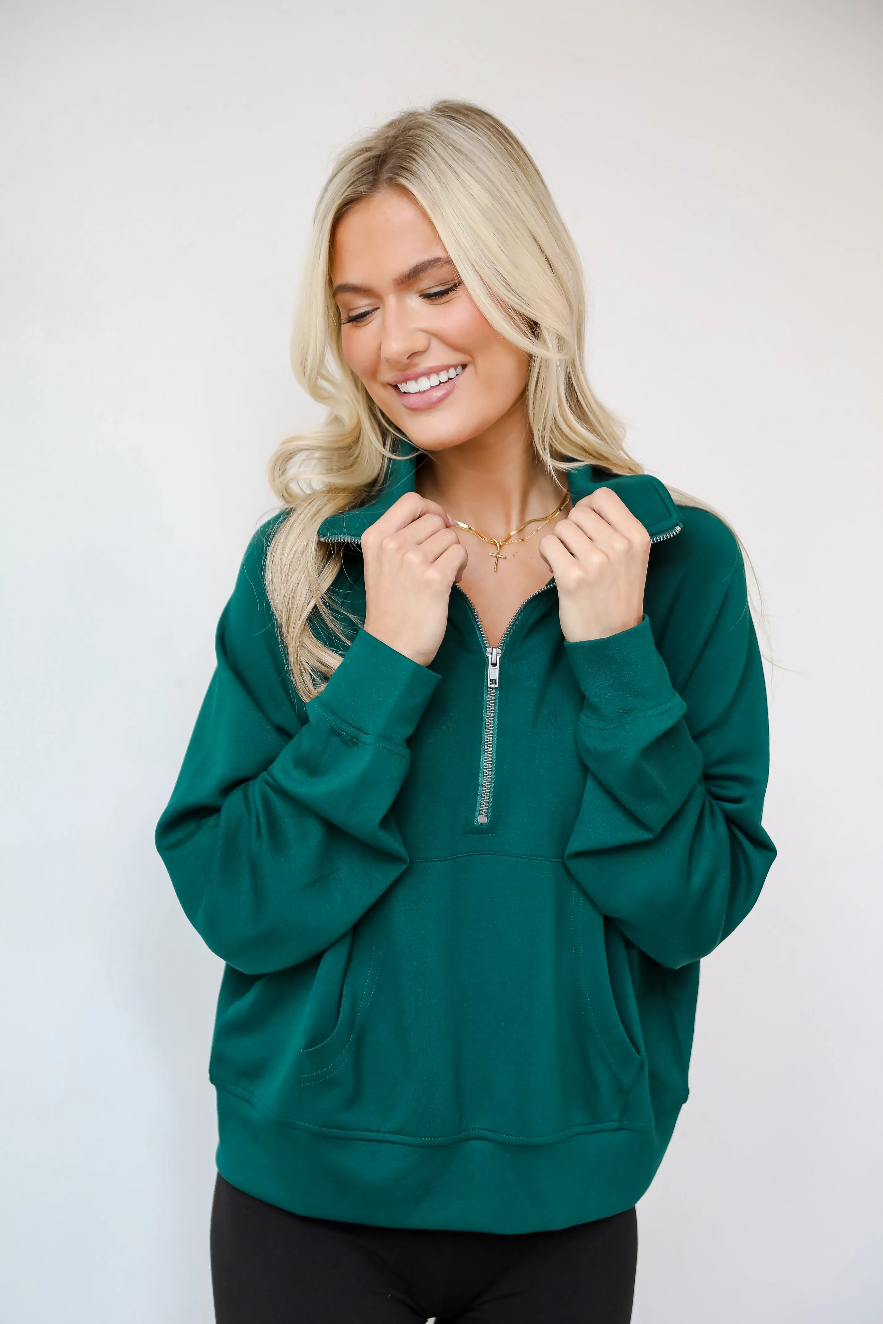 FINAL SALE - Essential Comfort Quarter Zip Pullover - DOORBUSTER