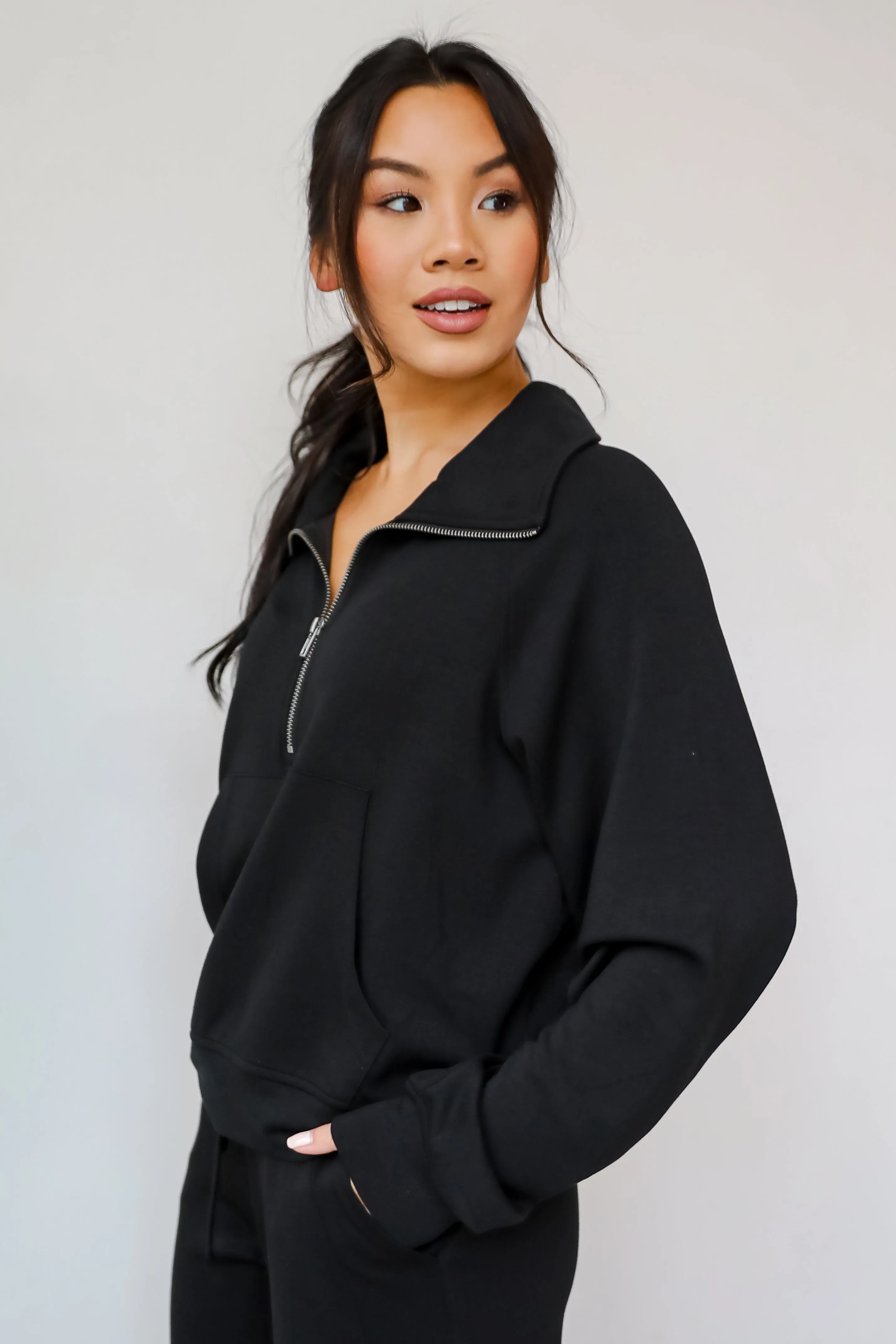 FINAL SALE - Essential Comfort Quarter Zip Pullover - DOORBUSTER
