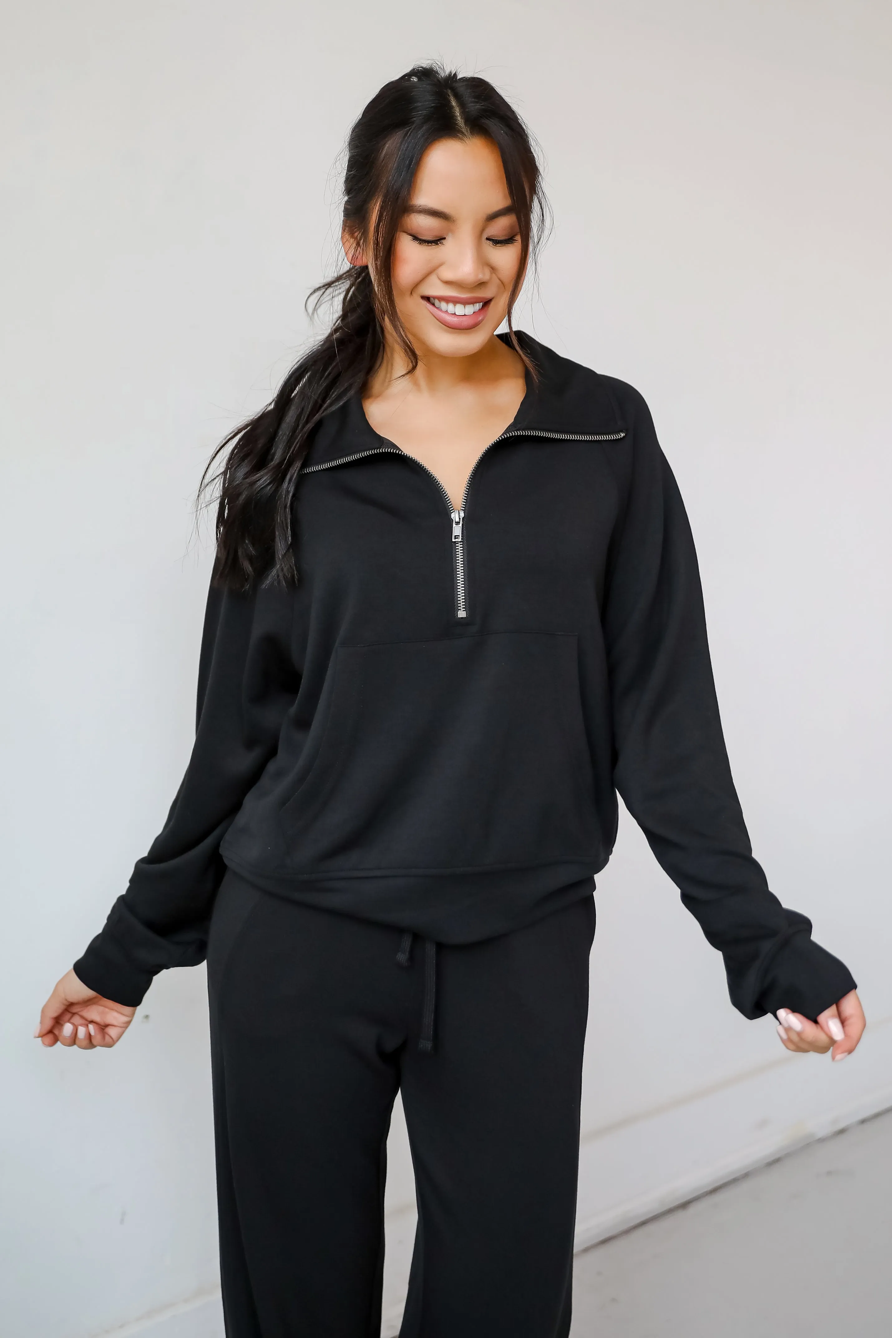 FINAL SALE - Essential Comfort Quarter Zip Pullover - DOORBUSTER