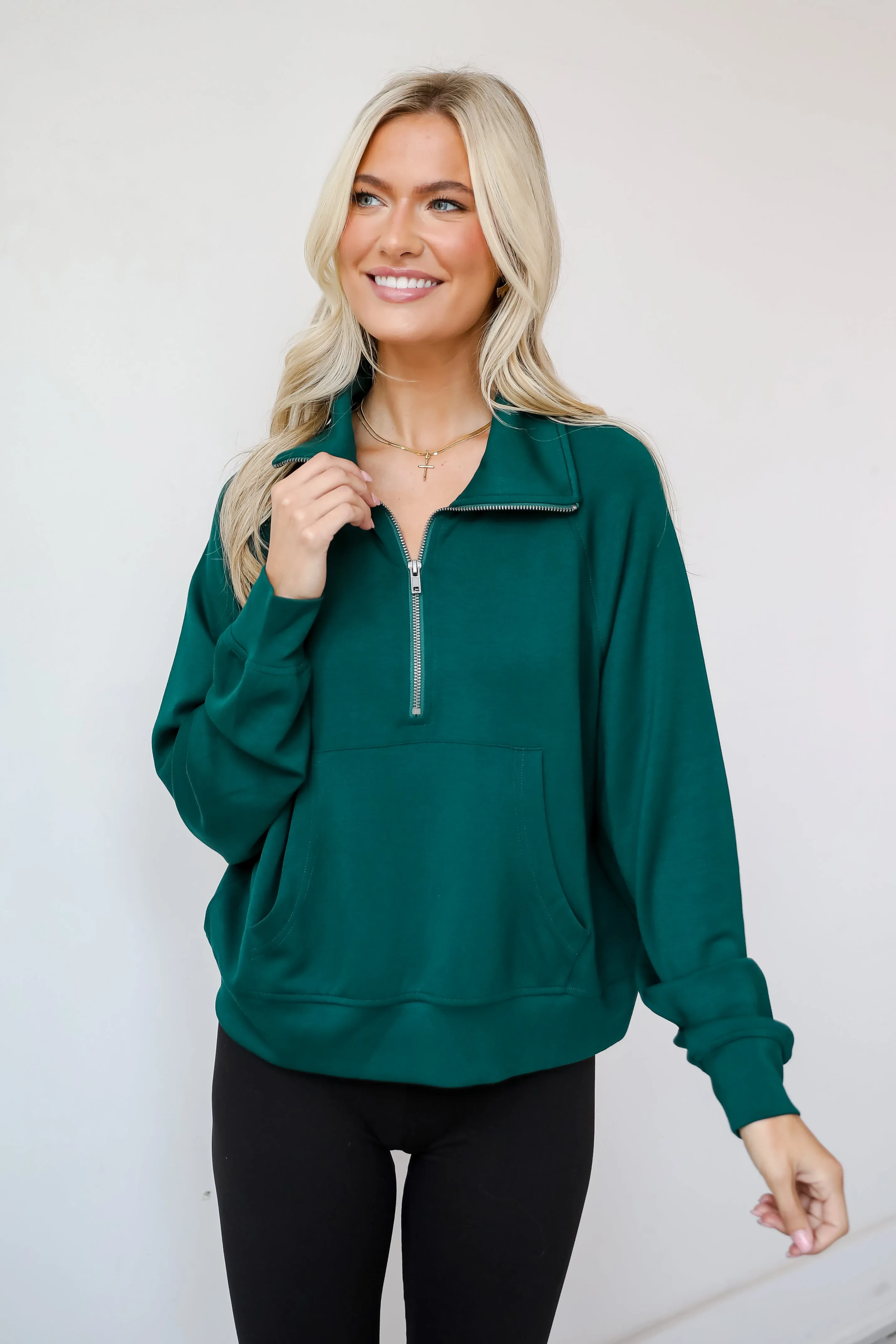 FINAL SALE - Essential Comfort Quarter Zip Pullover - DOORBUSTER