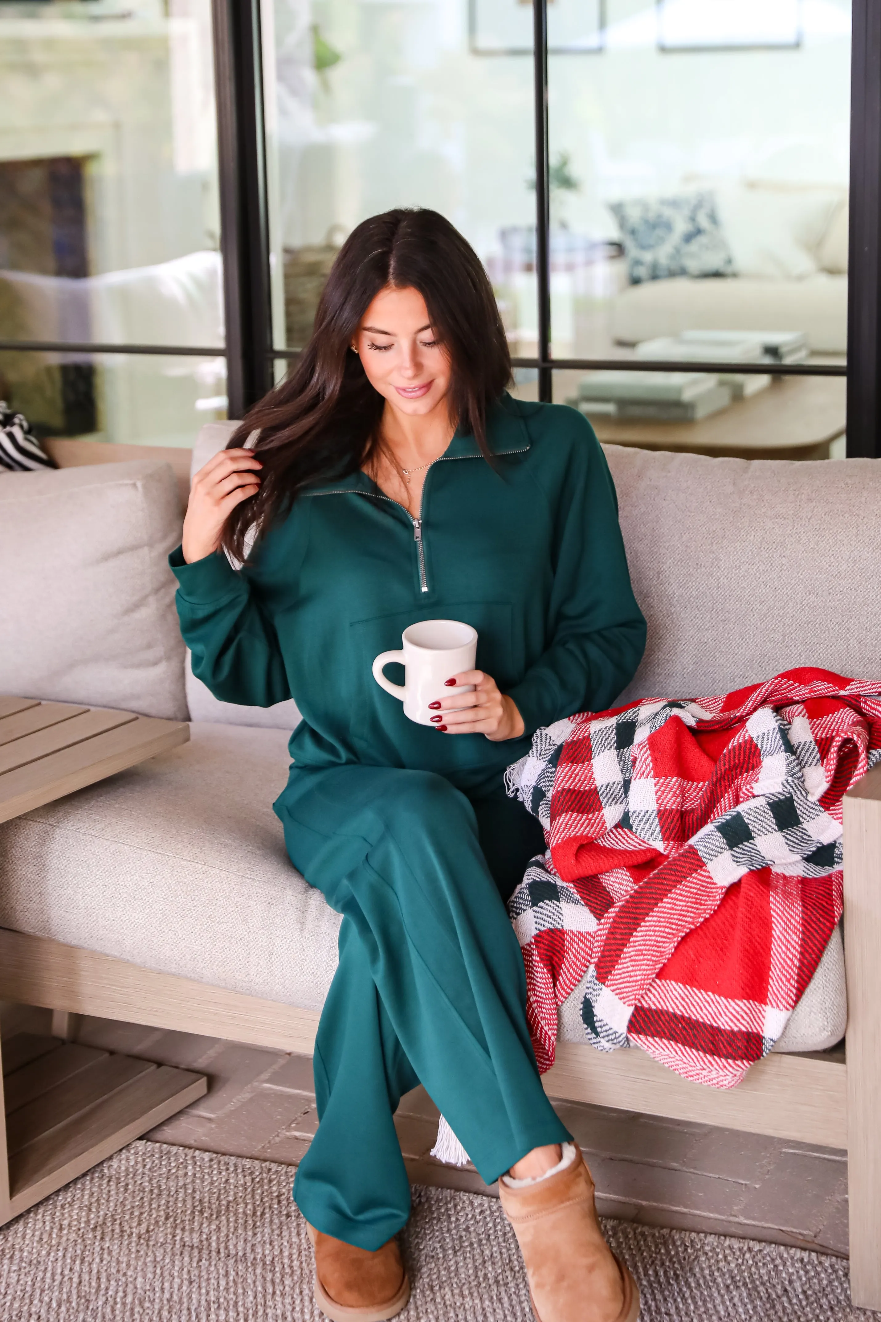 FINAL SALE - Essential Comfort Quarter Zip Pullover - DOORBUSTER