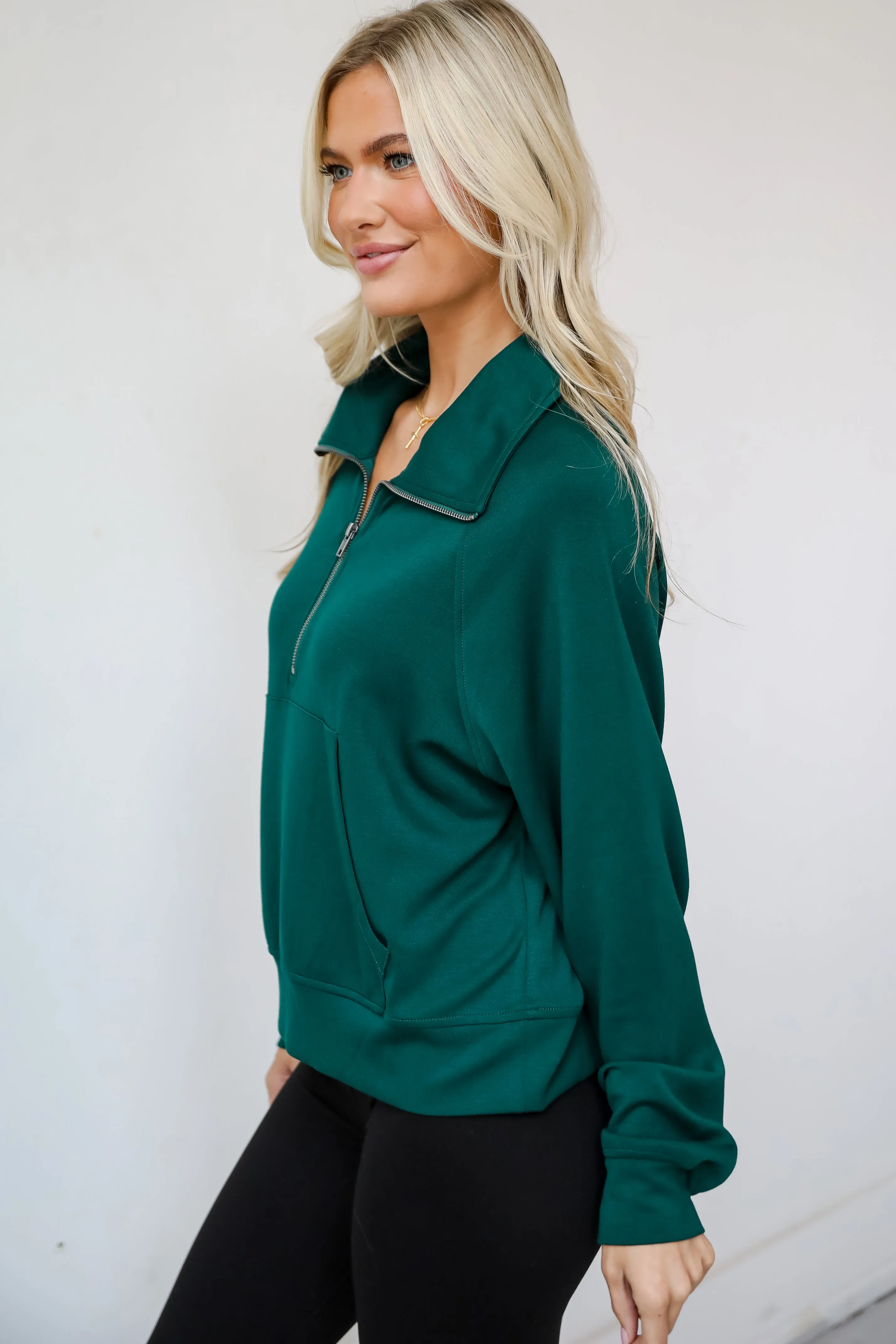 FINAL SALE - Essential Comfort Quarter Zip Pullover - DOORBUSTER
