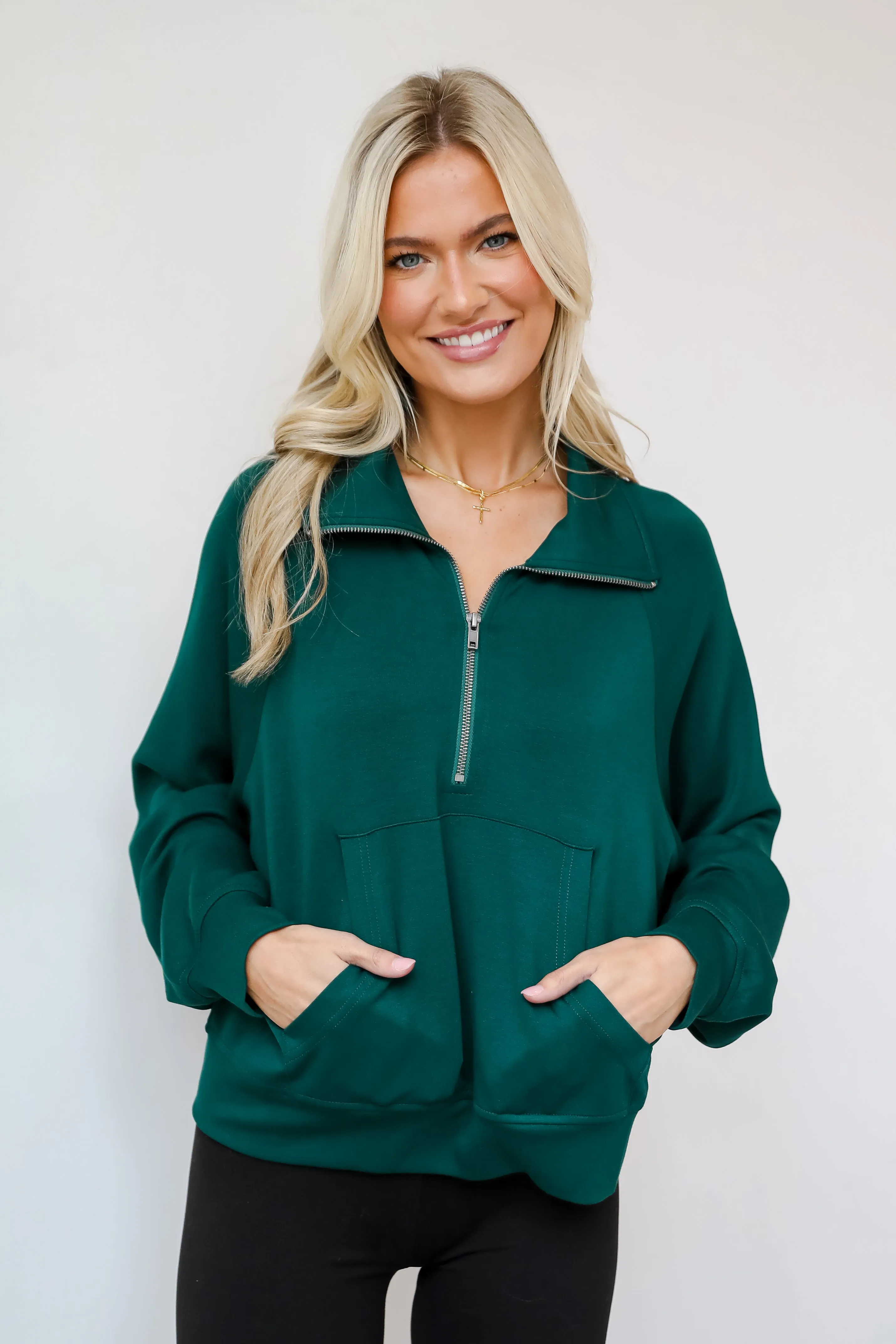 FINAL SALE - Essential Comfort Quarter Zip Pullover - DOORBUSTER
