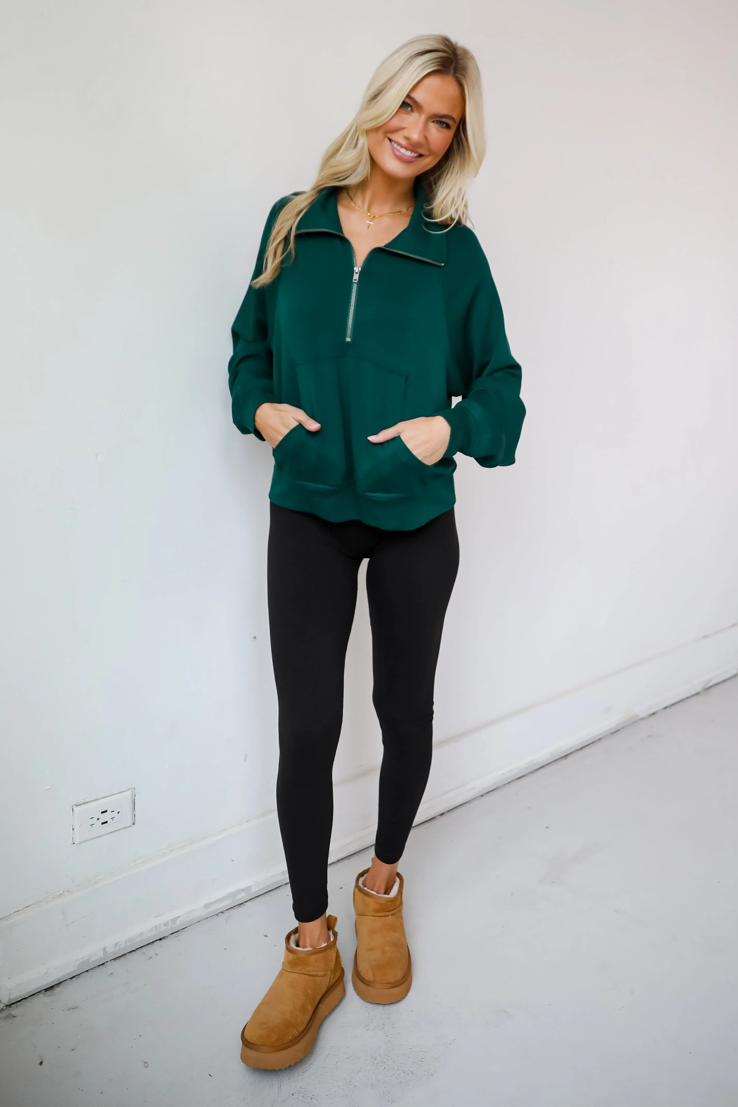 FINAL SALE - Essential Comfort Quarter Zip Pullover - DOORBUSTER
