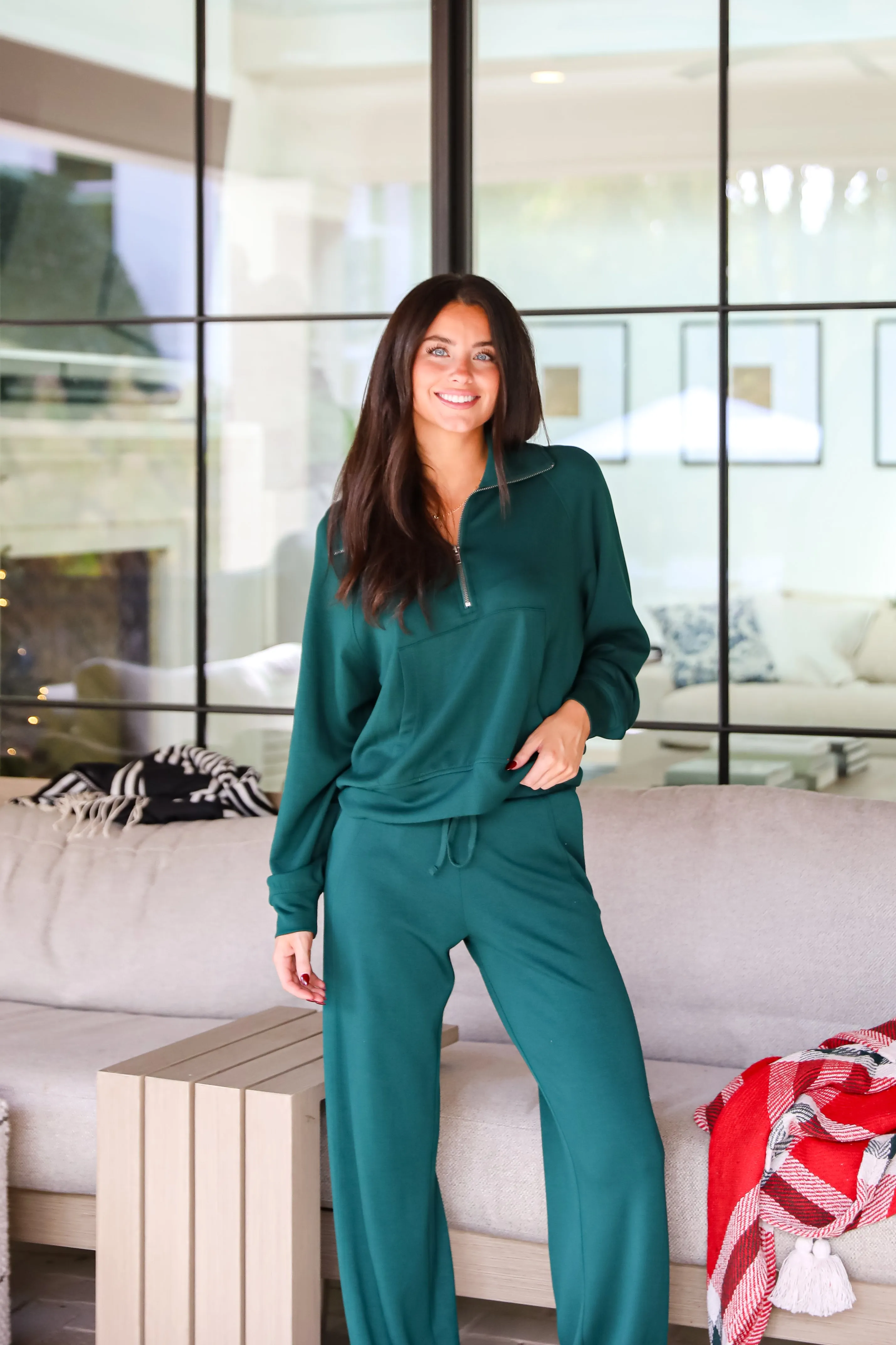FINAL SALE - Essential Comfort Quarter Zip Pullover - DOORBUSTER